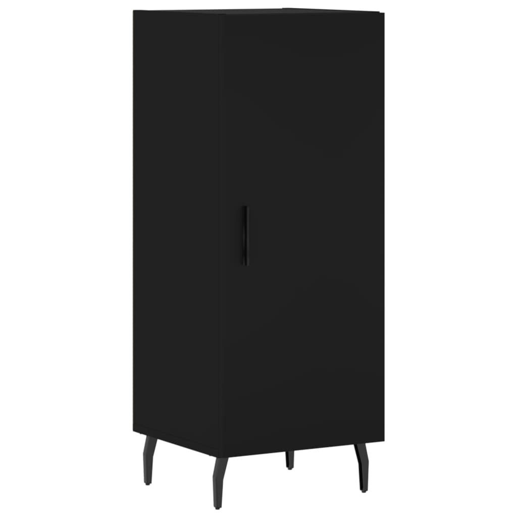 vidaXL Sideboard Sideboard Schwarz 34,5x34x90 cm Holzwerkstoff (1 St)