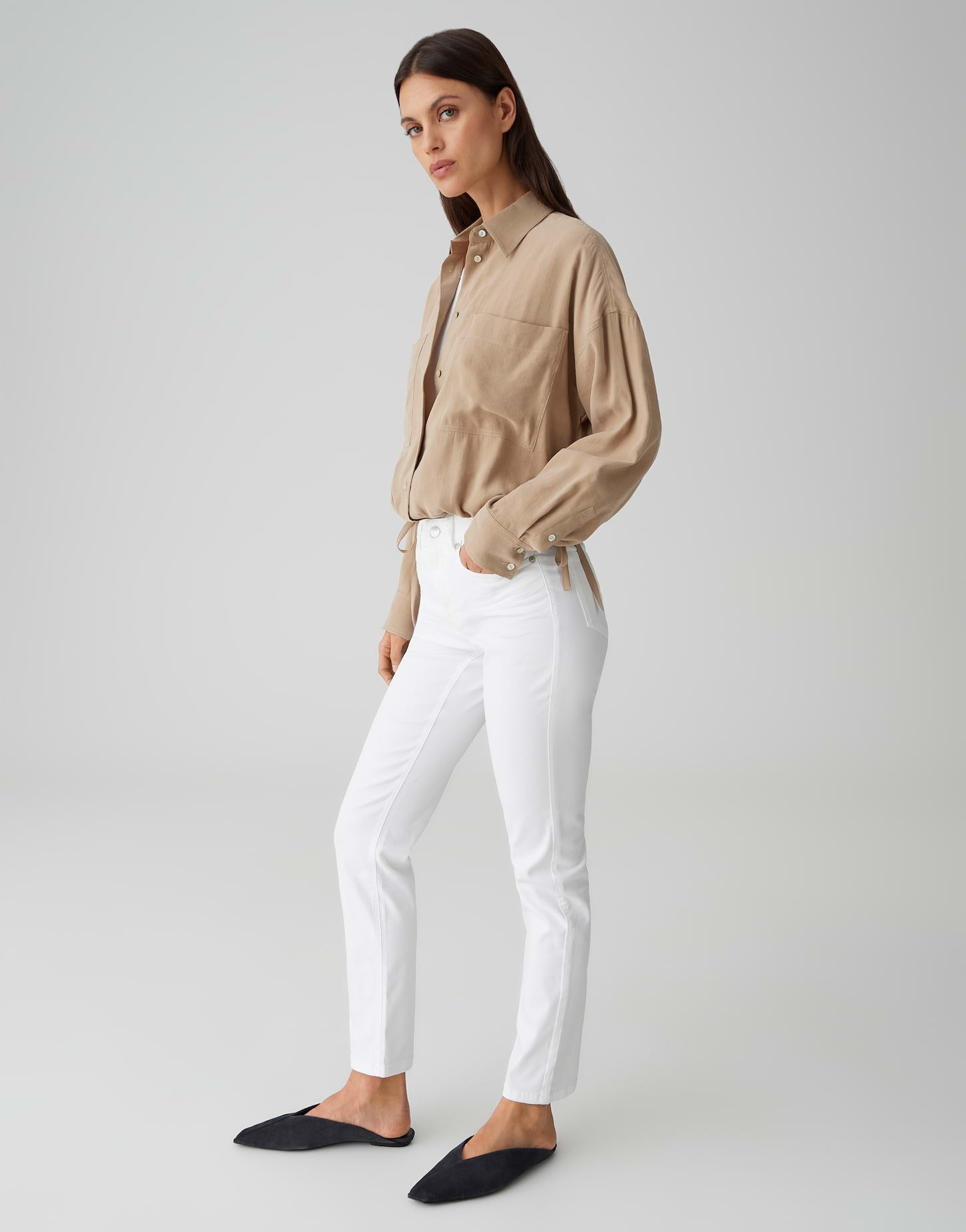 OPUS PANTS Slim-fit-Jeans MELLY BASE Slim Jeans mit Powerstretch Mid Rise Elastischer Komfort für den Alltag – Bild 5 von 5