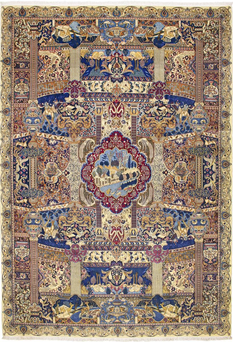 Orientteppich Moud Dorokhsh Sherkat 249x357 Handgeknüpfter Orientteppich, Nain Trading, rechteckig, Höhe: 12 mm