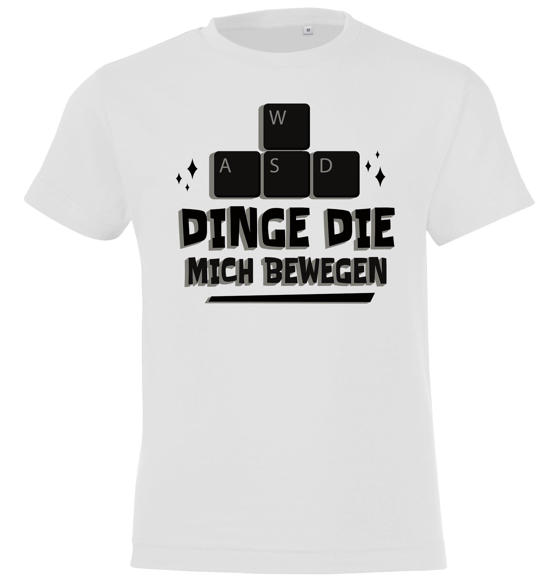 Youth Designz T-Shirt Dinge Die Mich Bewegen Kinder Shirt mit lustigem Gaming Frontprint Weiß