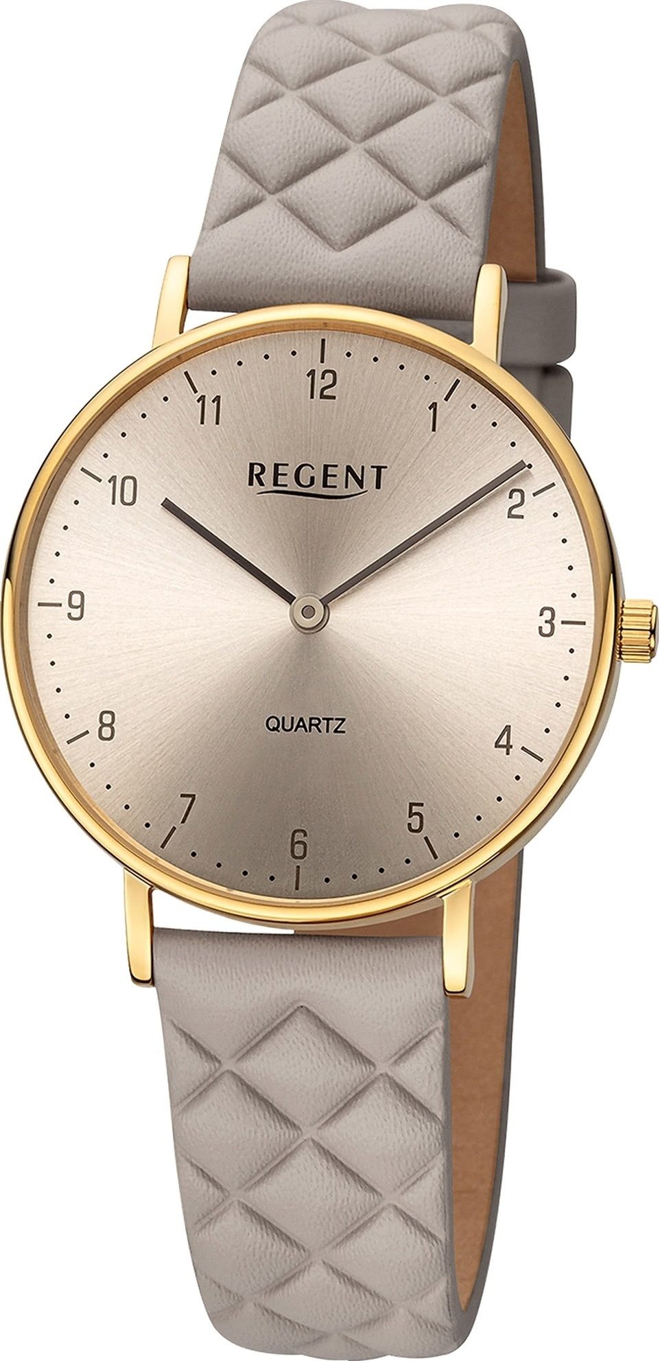 Quarzuhr Regent Damenuhr Edelstahl-Armbanduhr