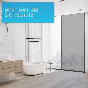 Fensterfolie Sonnenschutz Fensterfolie NYVIScreen - Selbstklebende Spiegelfolie, NYVI, abdunkelnd, Sonnenschutz, 99% UV-Schutz, 55% Wärmereflektion, Sichtschutz