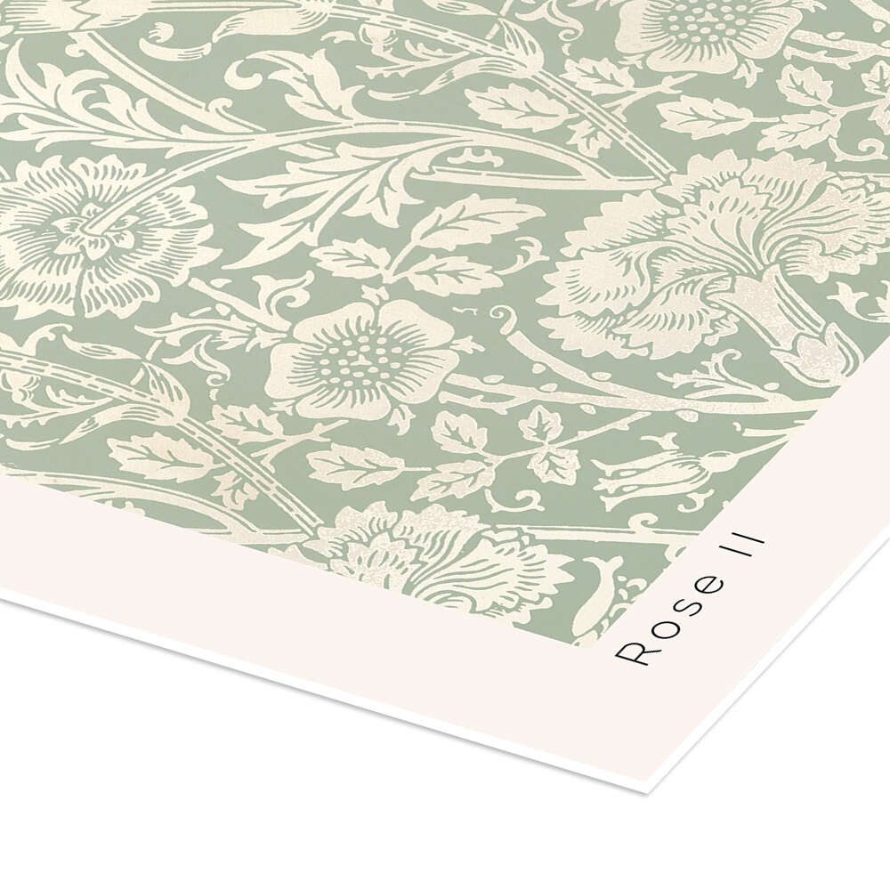 Posterlounge Wandbild Rose II No. 11, William Morris, erhältlich als Poster, Leinwandbild, Wandsticker oder Acrylglasbild