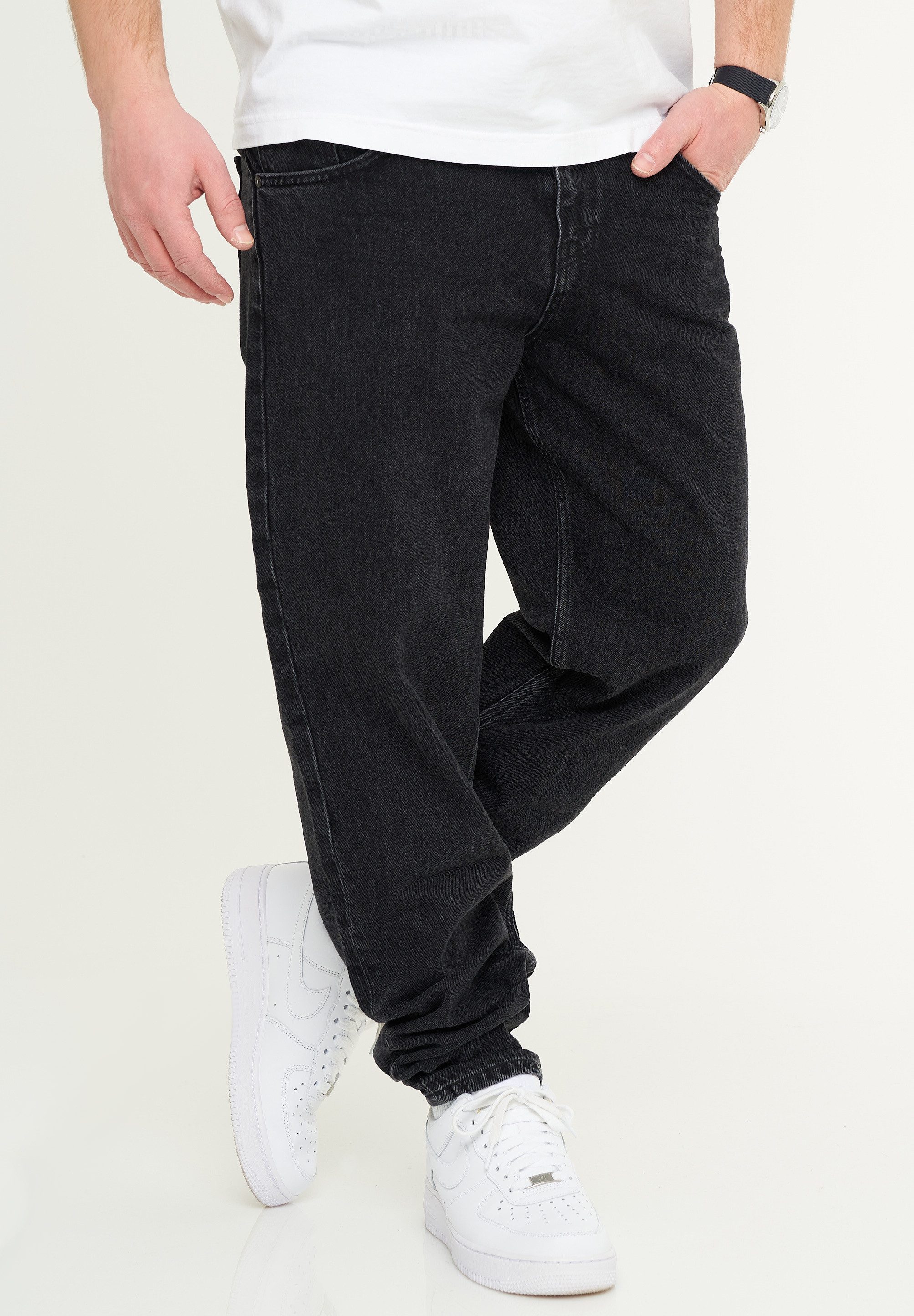 DAILY COTTON Tapered-fit-Jeans DCMAGE Herren Lange Hose Jeans Tapered-Fit