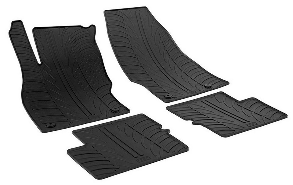 AZUGA Auto-Fußmatten Gummi-Fußmatten passend für Opel Corsa E ab 12/2014,  für Opel Corsa 3-/5-türer Schrägheck