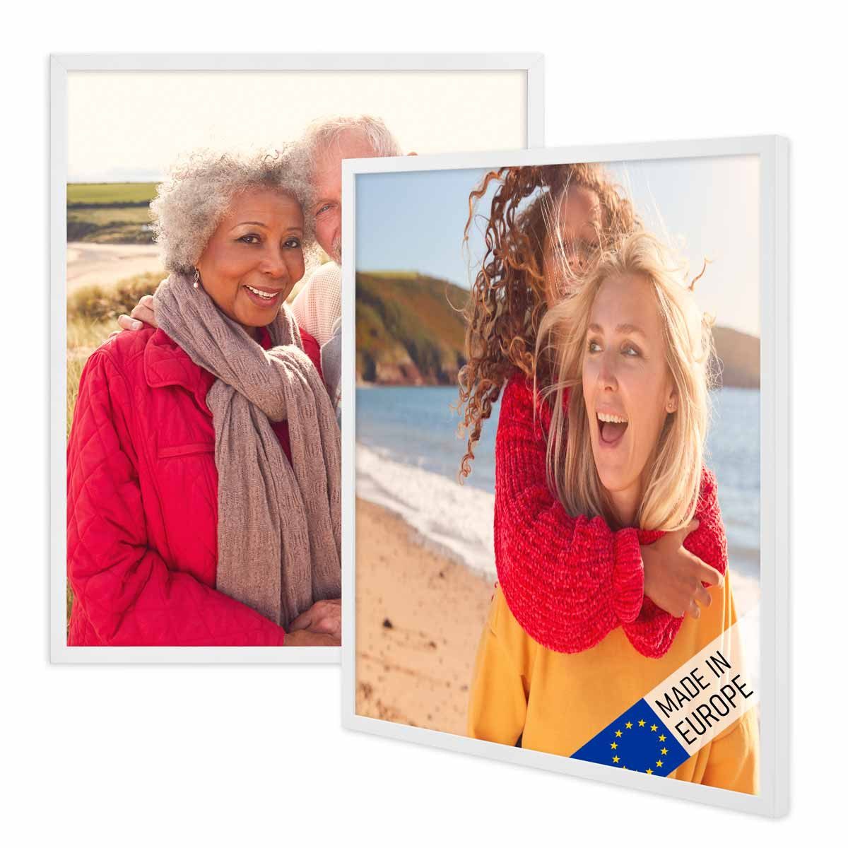 PHOTOLINI Bilderrahmen 2er Set Massivholz-Rahmen Modern günstig online kaufen