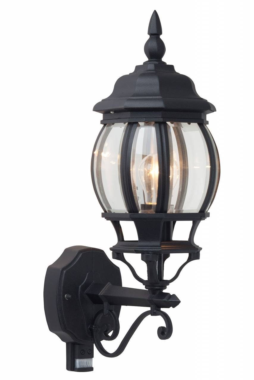 Brilliant LED Lampe stehend 1x Istria A60 schwarz Außenwandleuchte Istria, Außen-Wandleuchte Bewegungsmelder