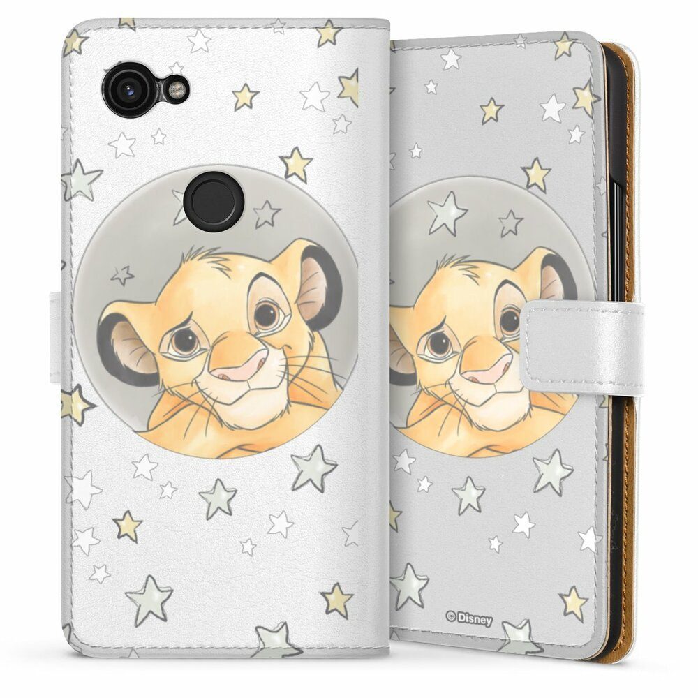 DeinDesign Handyhülle Simba Disney König der Löwen Simba ohne Hintergrund, Google Pixel 3a Hülle Handy Flip Case Wallet Cover Handytasche Leder