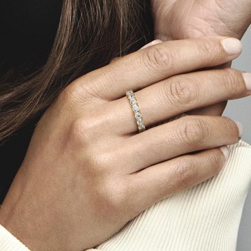 Pandora Fingerring PANDORA Eternity Ring für Damen, goldfarben mit Zirkonia