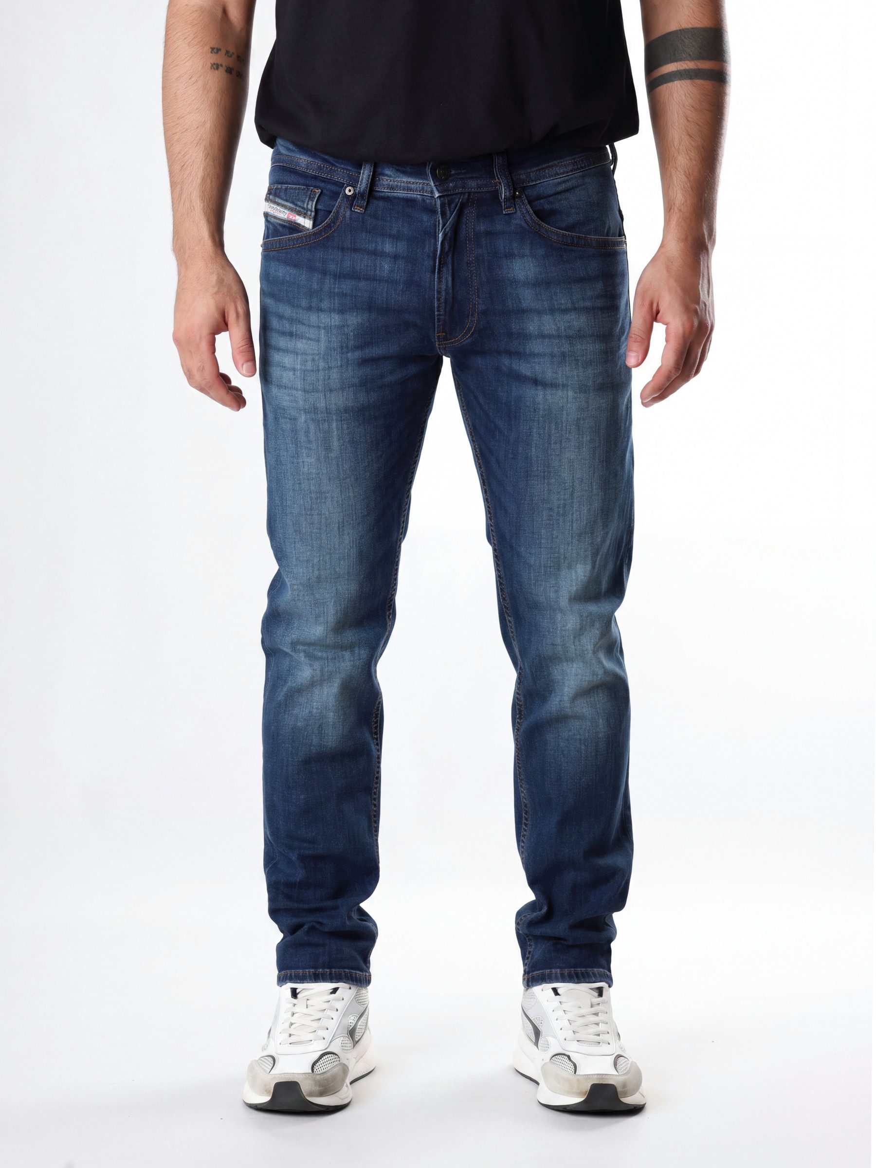 Diesel Slim-fit-Jeans niedrige Leibhöhe - THOMMER-R - Länge:32 Leichter Denim, mittlerer bis hoher Stretch