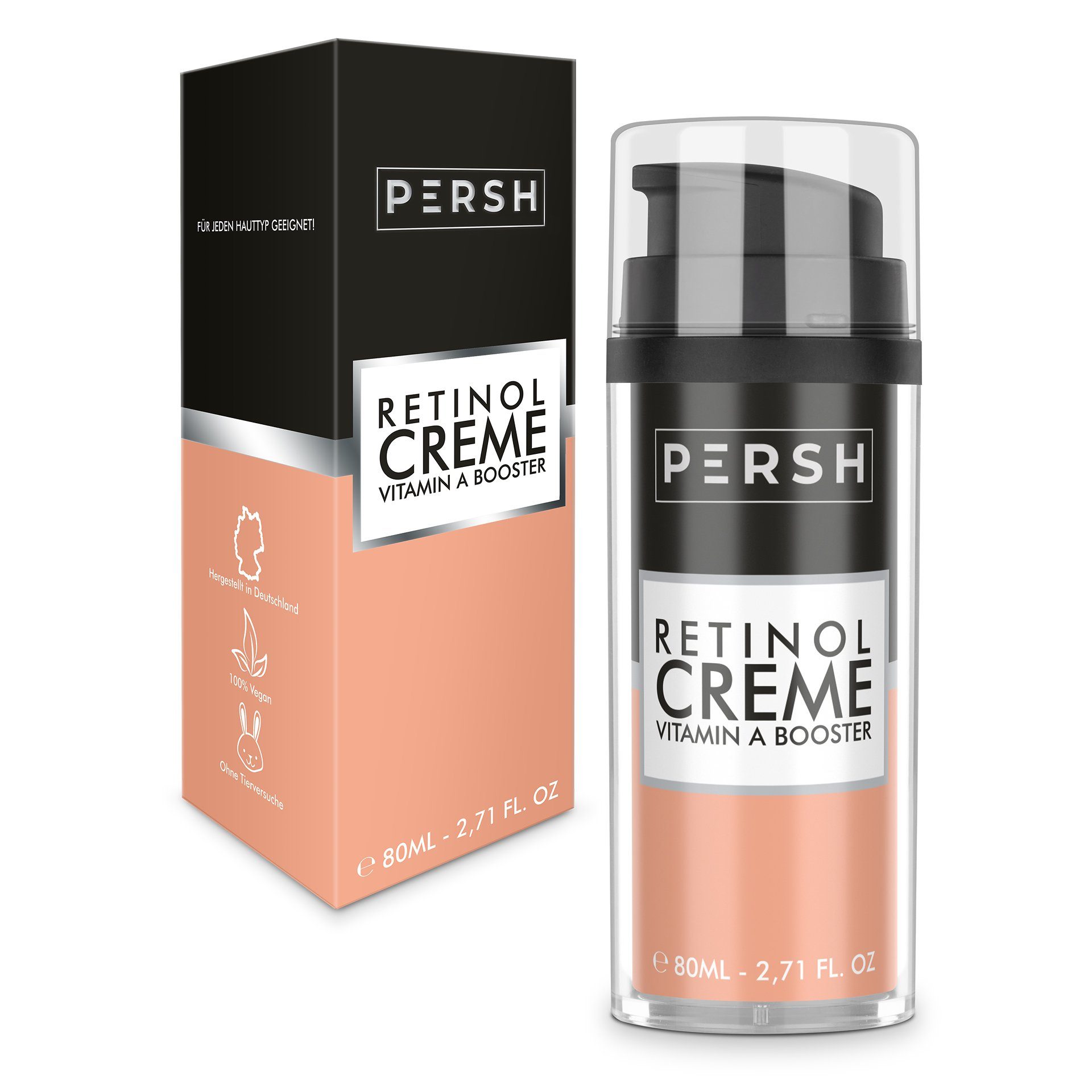 PERSH Nachtcreme Retinol Creme Vitamin A Booster, 4% Vitamin A