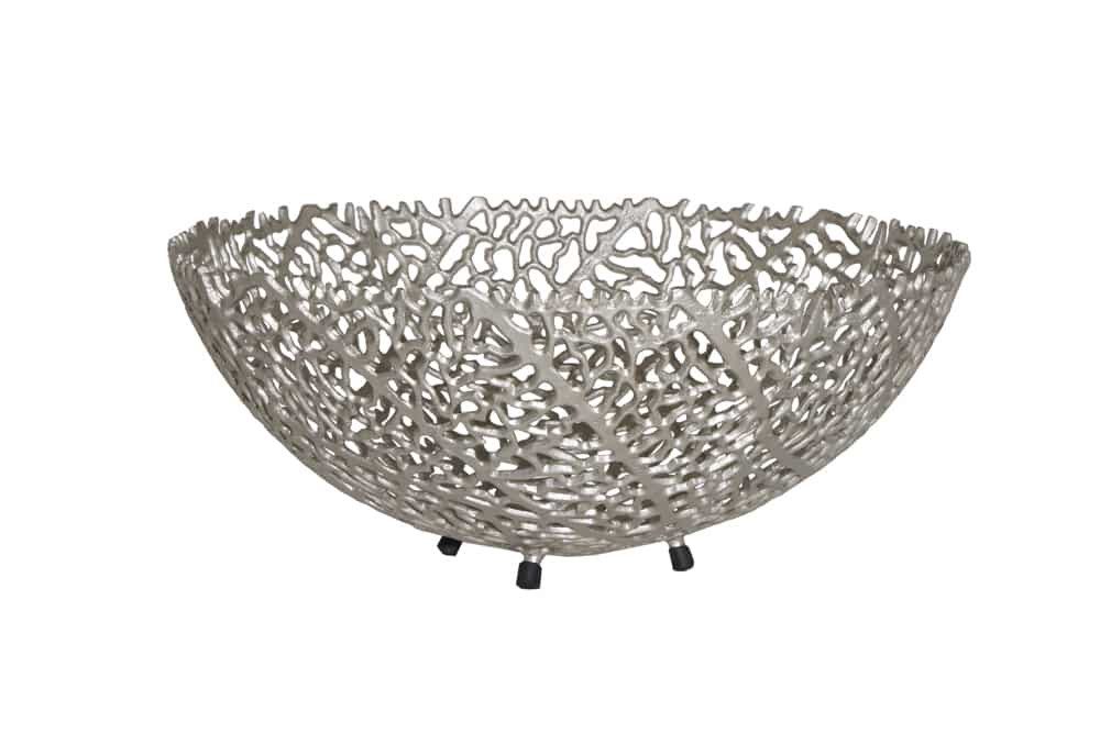 Sitheim-Europe Dekoschale Filigrane Design Schale ABSTRACT LEAF 45cm Handarbeit (1 St)