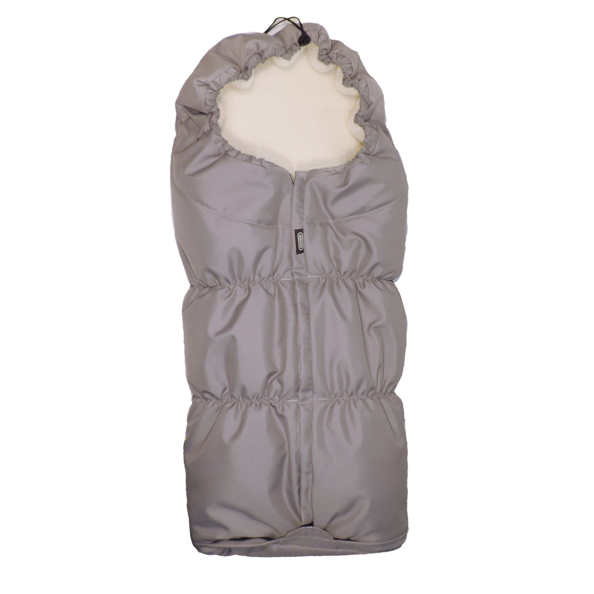 Eichhorn Kinderwagen Fußsack Mumien-Winterfußsack mit vorgenähten Gurtschlitzen (warmer Schlafsack/Fußsack für Kinderwagen und Buggys, Teddyfell (waschbar), innen folierter Fußbereich, Reißverschluss und Kordelzug
