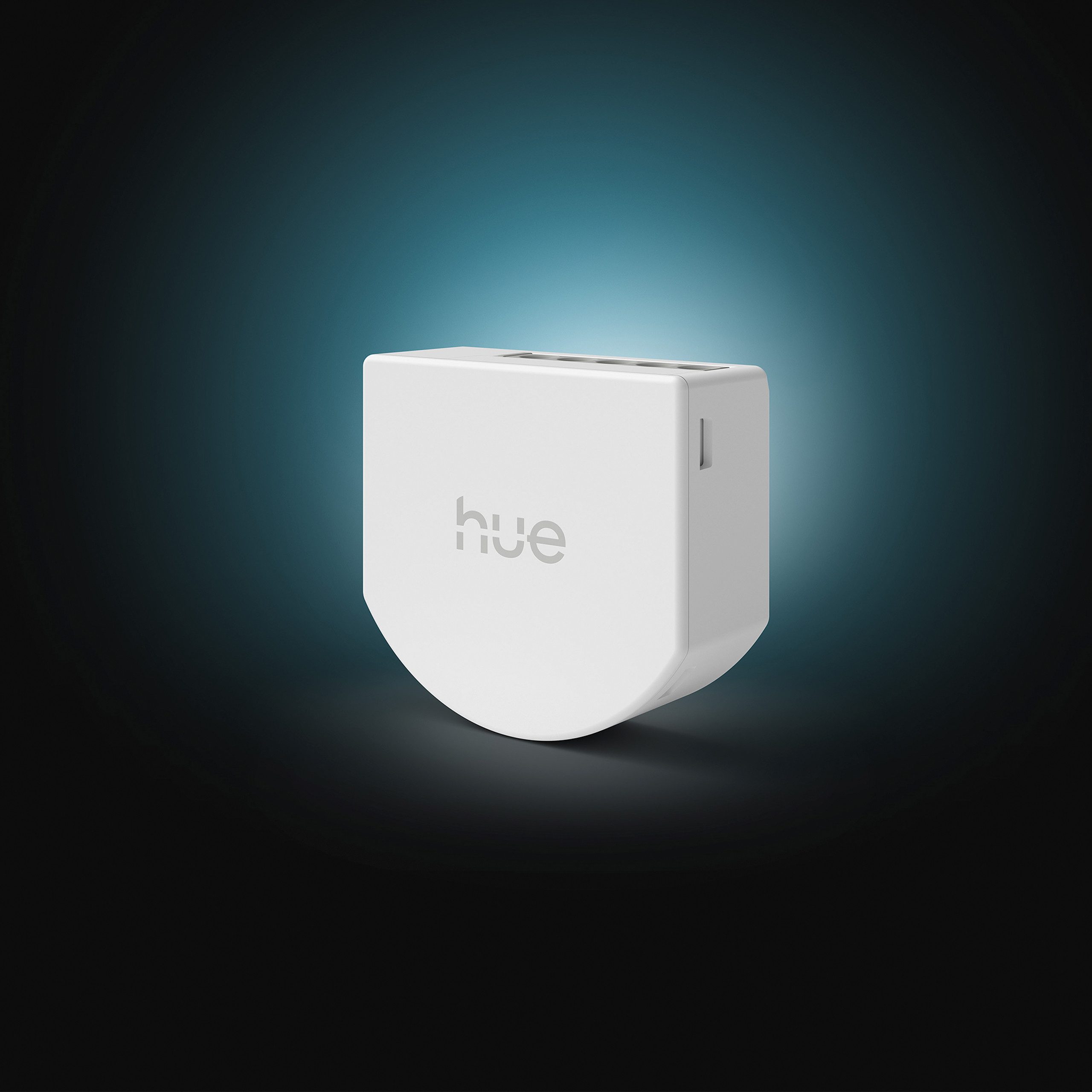 Philips Hue Schalter Wandschaltermodul, für nicht smarte dimmbare Lampen, Netzbetrieb (Packung, 1-St), 1 Kanal /1C (200W LED / 200W Halogen), App‑ & Sprachsteuerung