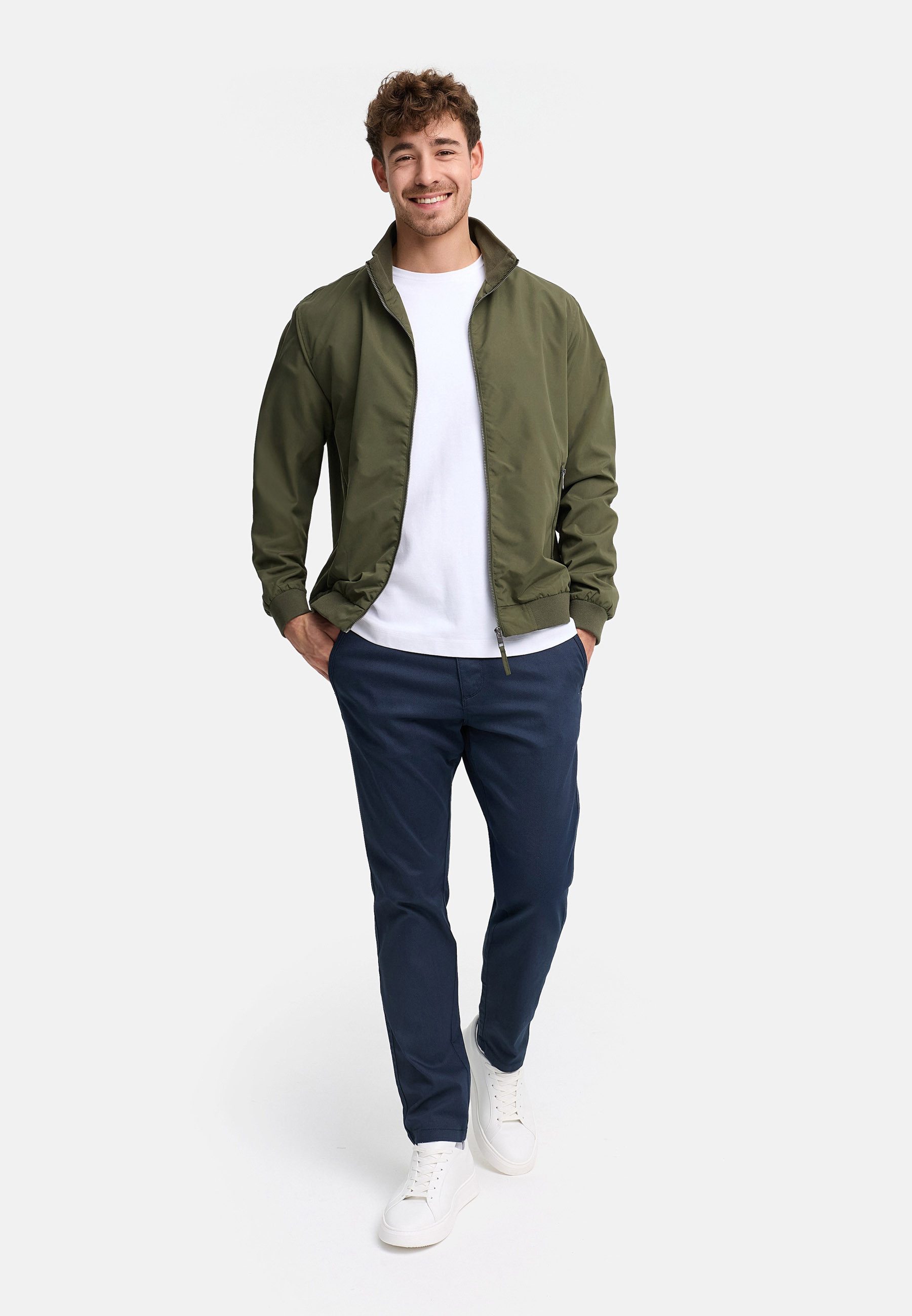 INDICODE Blouson Herren INCatall Übergangsjacke Herrenjacke mit Stehkragen und Reißverschluss – Bild 5 von 5