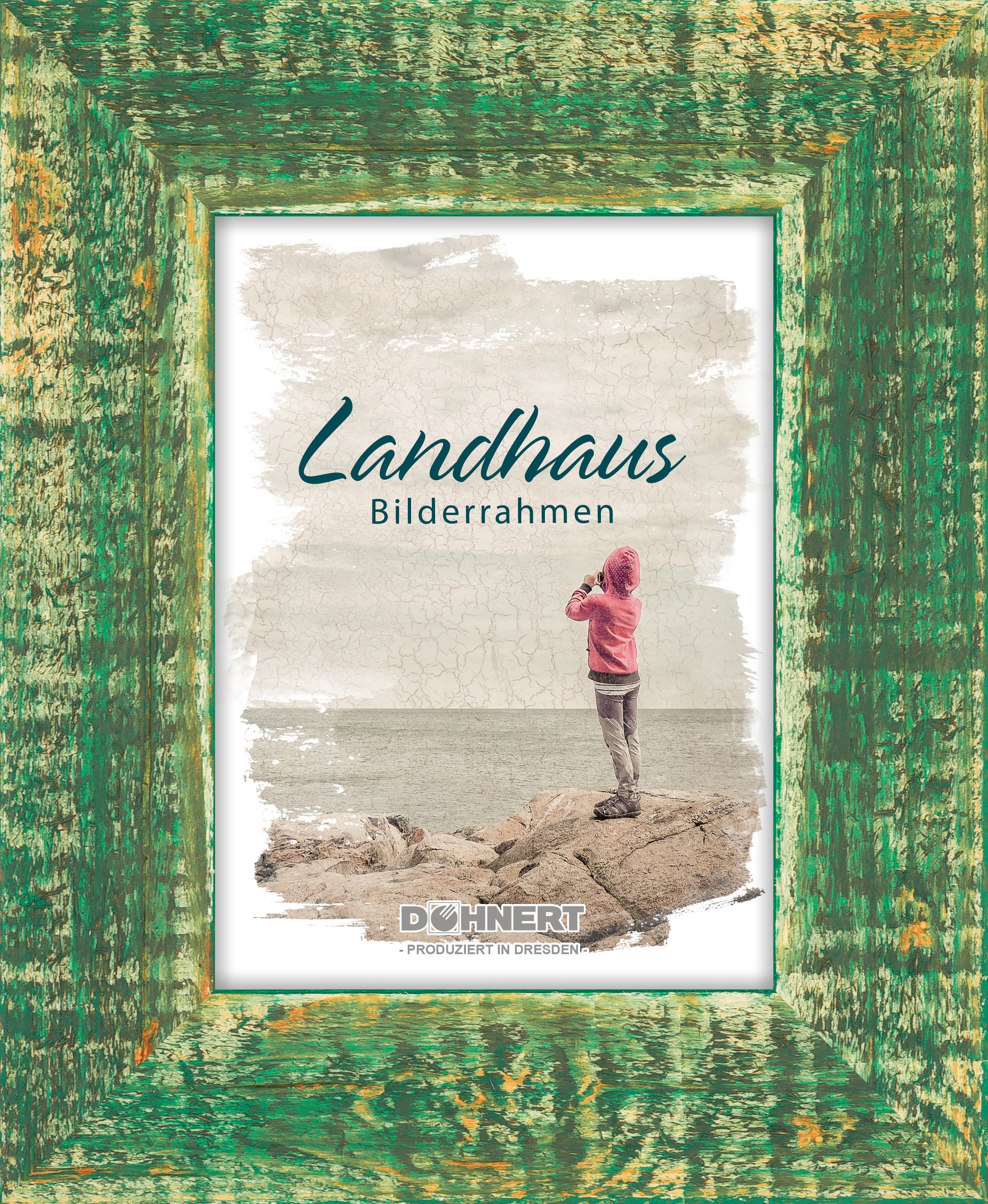 Panorahma Bilderrahmen Holz Bilderrahmen Landhaus - Retro Vintage Shabby Rustikal Fotorahmen, für 1 Bilder (Bilderrahmen)