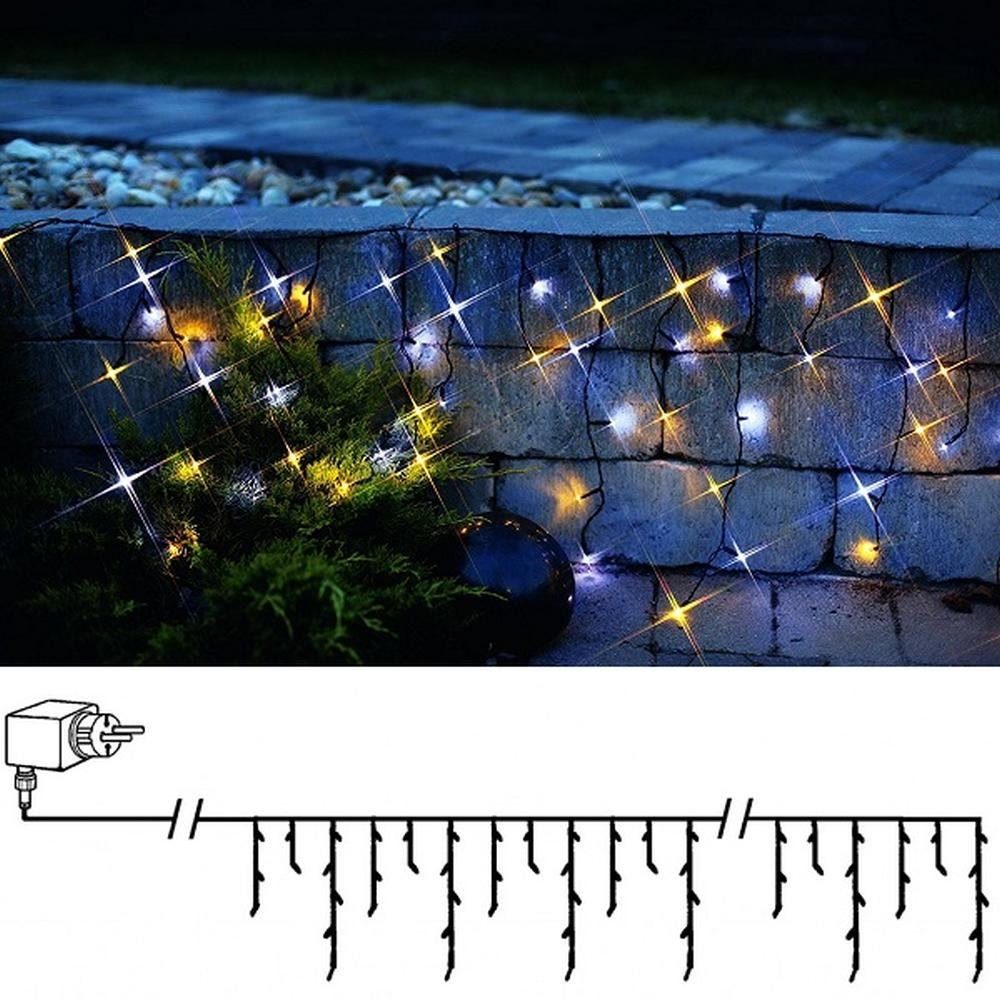 STAR TRADING LED-Lichterkette 498-57 LED Eisregen Lichterkette 144er kw/ww mix