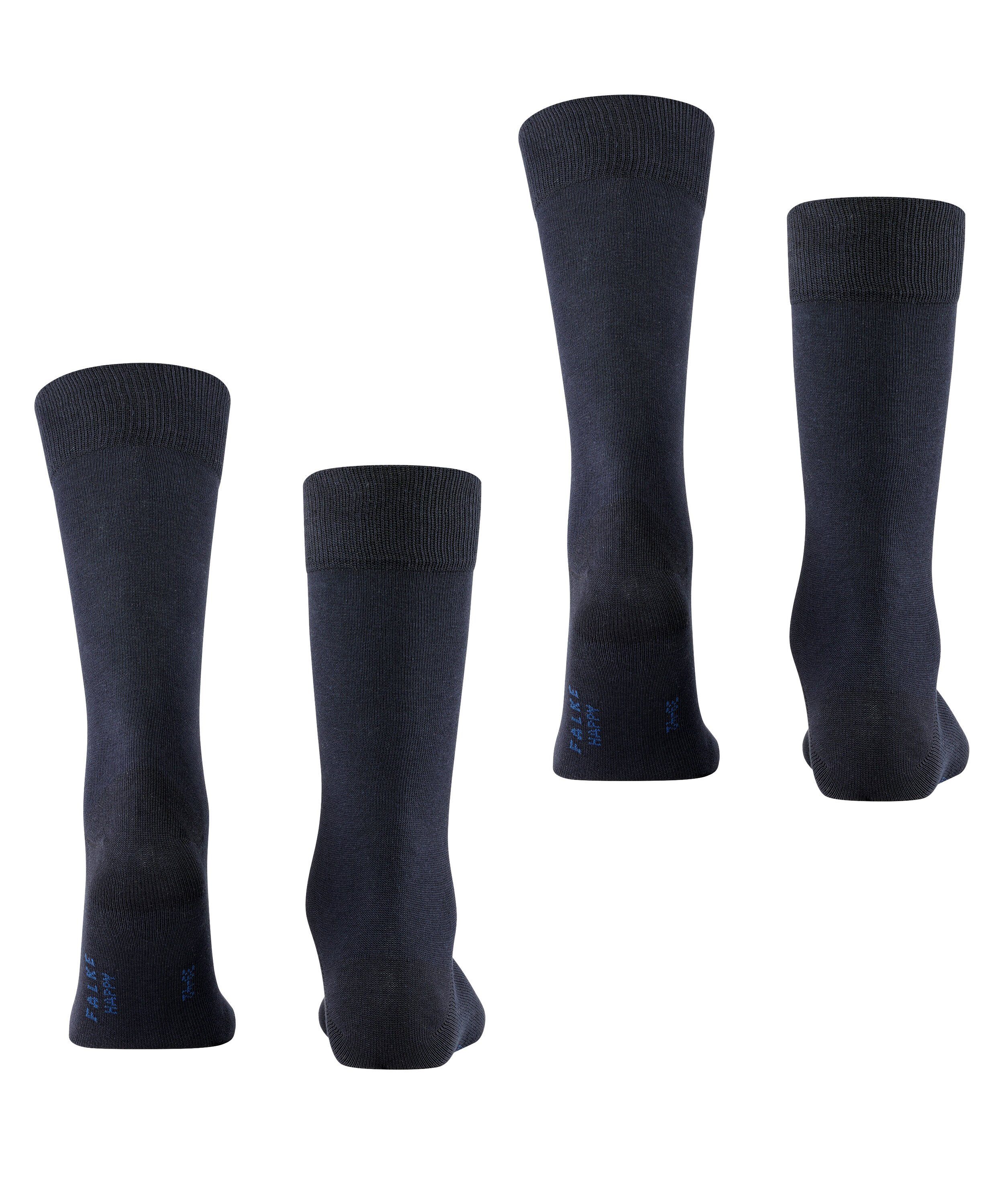 FALKE Socken Happy 2-Pack Socken (2-Paar) Set aus 2 Paar Baumwollstrümpfen