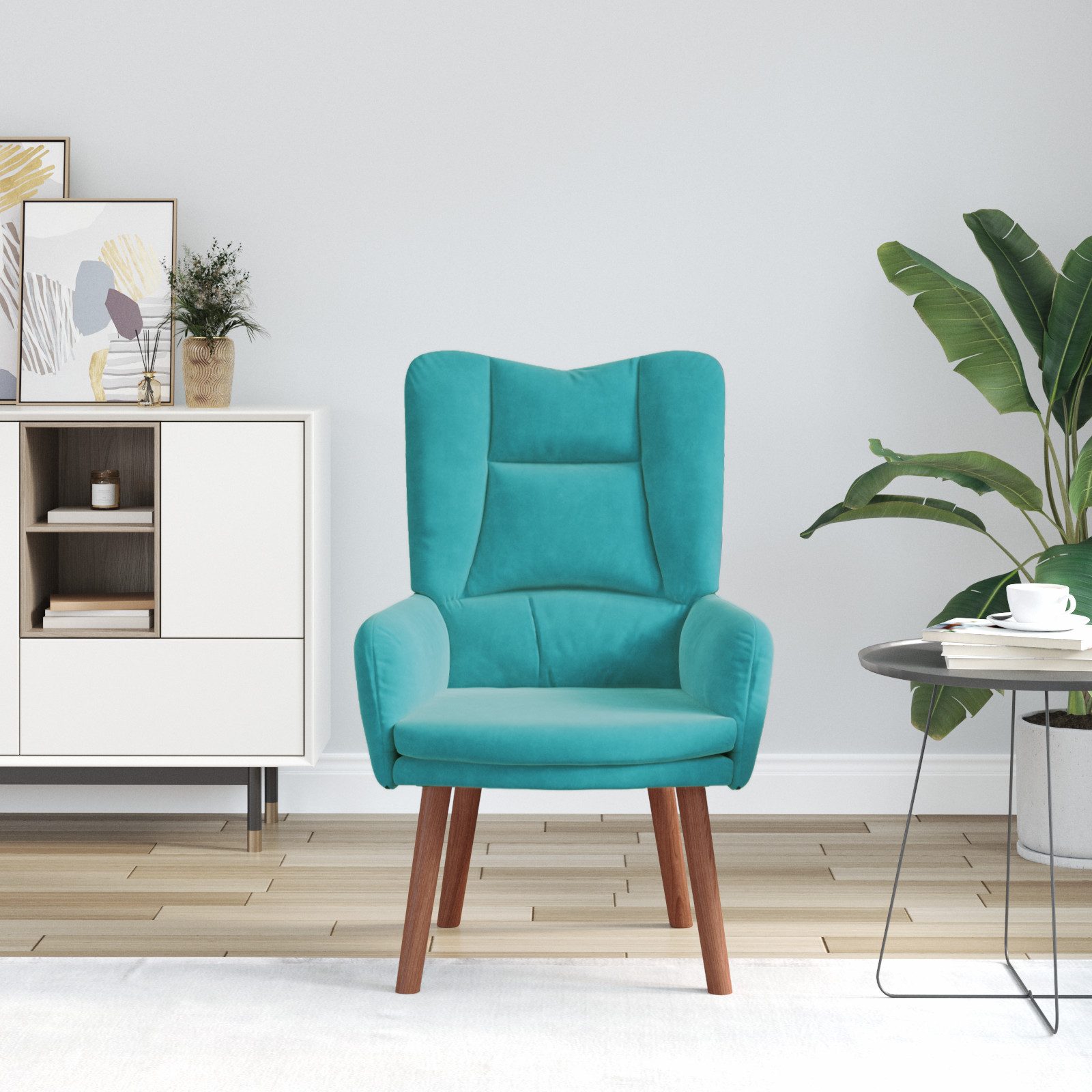 vidaXL Sessel Relaxsessel Türkis Samt (1-St) günstig online kaufen