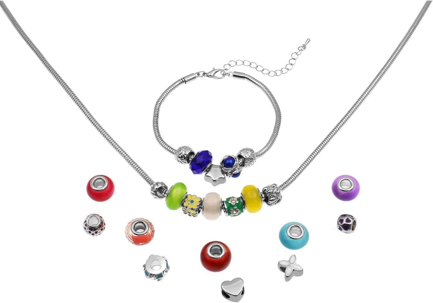 Perlen-Anhänger Armband individuelle + Christmas' Halskette, Merry 22 Schmuck-Adventskalender, VALIOSA