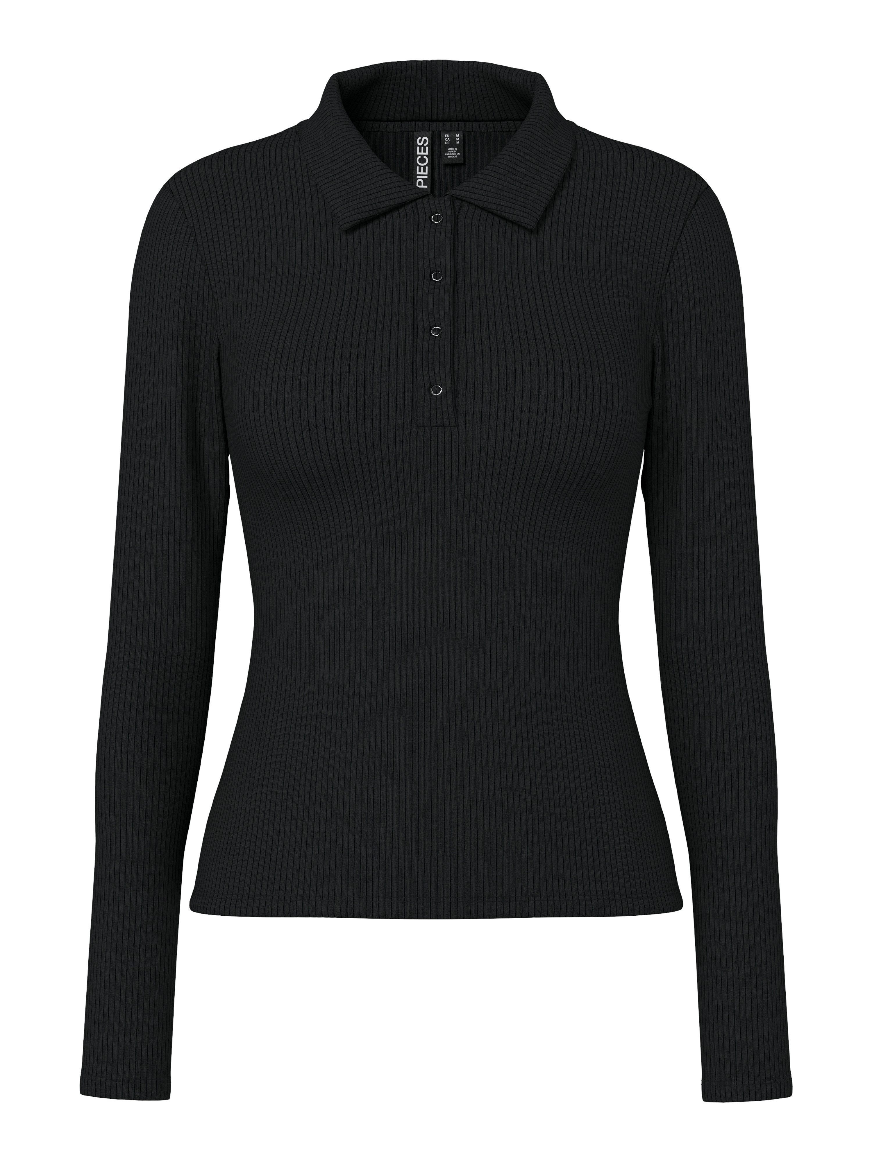 Langarm-Poloshirt PCKITTE LS POLO TOP JRS NOOS