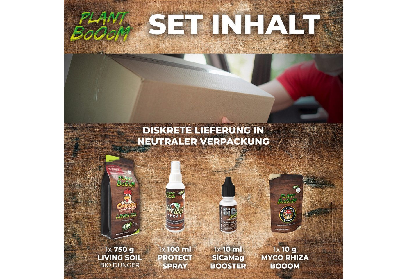 Thumbnail - Plant Booom Spezialdünger All In One Cannabis Dünger Starter Set, Set, 1-St., Wurzel-Stärkung Pulver I Pflanzenbooster f...