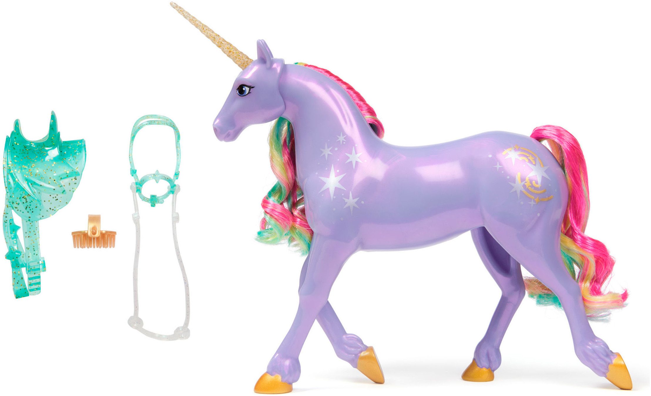 Spin Master Anziehpuppe Unicorn Academy Einhorn Wildstar, mit echter Mähne günstig online kaufen