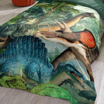 Kinderbettwäsche Dinos Trendy Bedding, ESPiCO, Renforcé, 2 teilig, Dinosaurier, Urwald