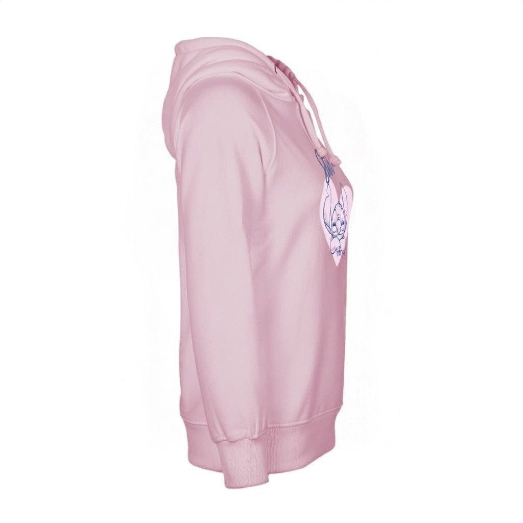Lilo & Stitch Hoodie Lilo und Stitch Damen Hoodie, Rosa und Blau, Größe S bis L