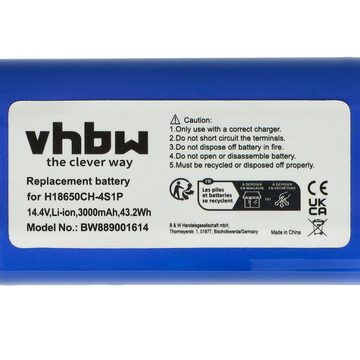 vhbw Ersatz für Xiaomi H18650CH-4S1P für Staubsauger-Akku Li-Ion 3000 mAh (14,4 V)