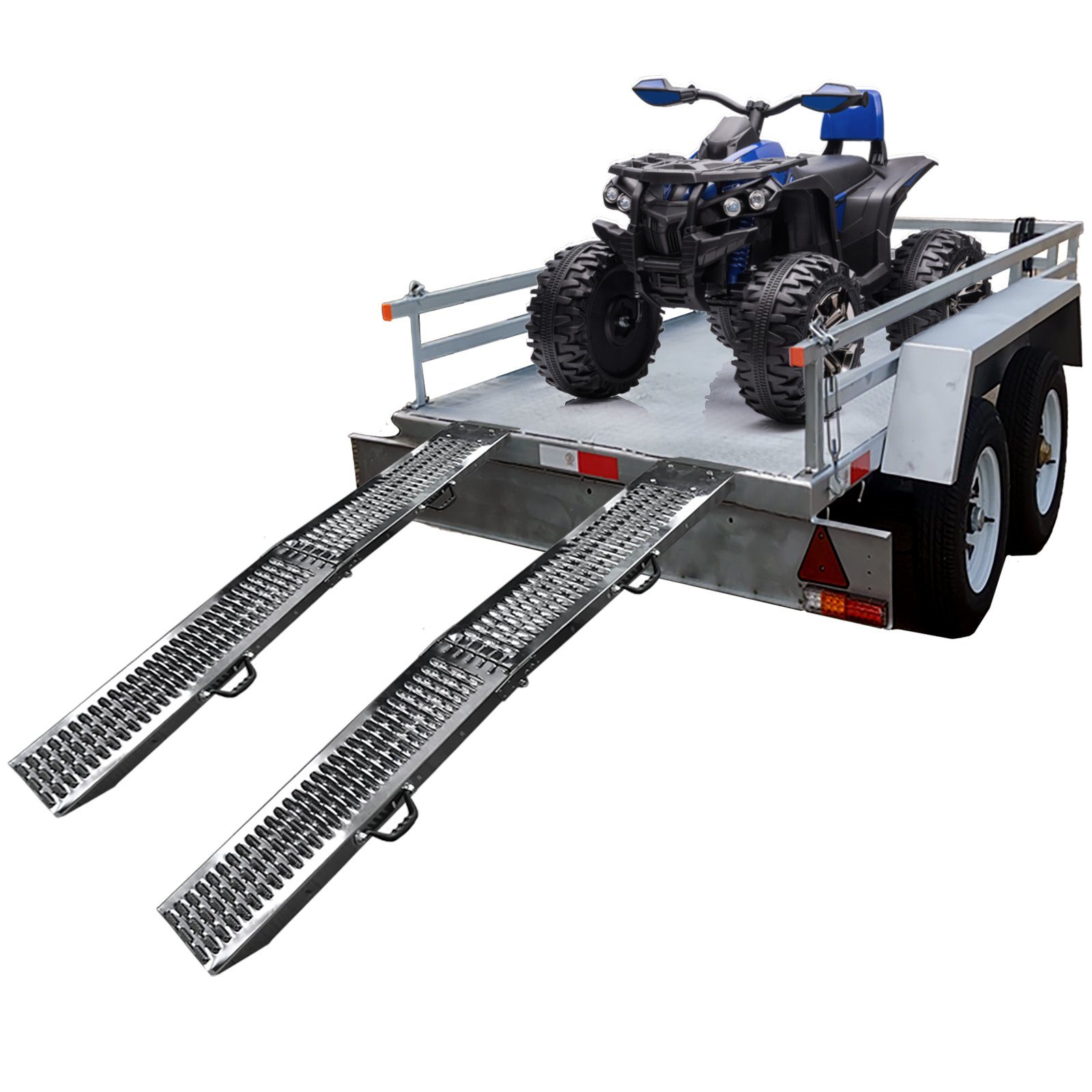 Laderampe faltbare Metall Laderampe Auffahrrampe 180cm 500kg ATV Quad