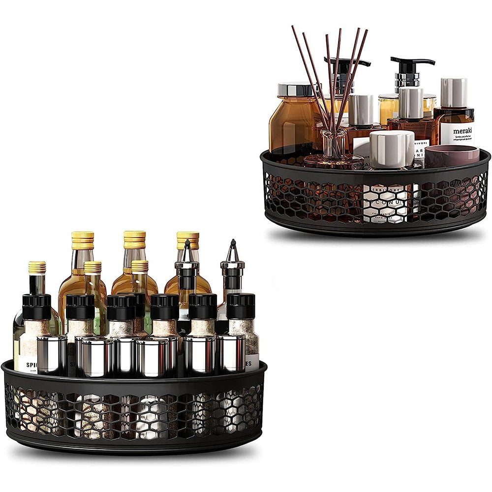 NUODWELL Gewürzregal 2 Stück Lazy Susan Drehteller, 360° Rotierendes Gewürz günstig online kaufen