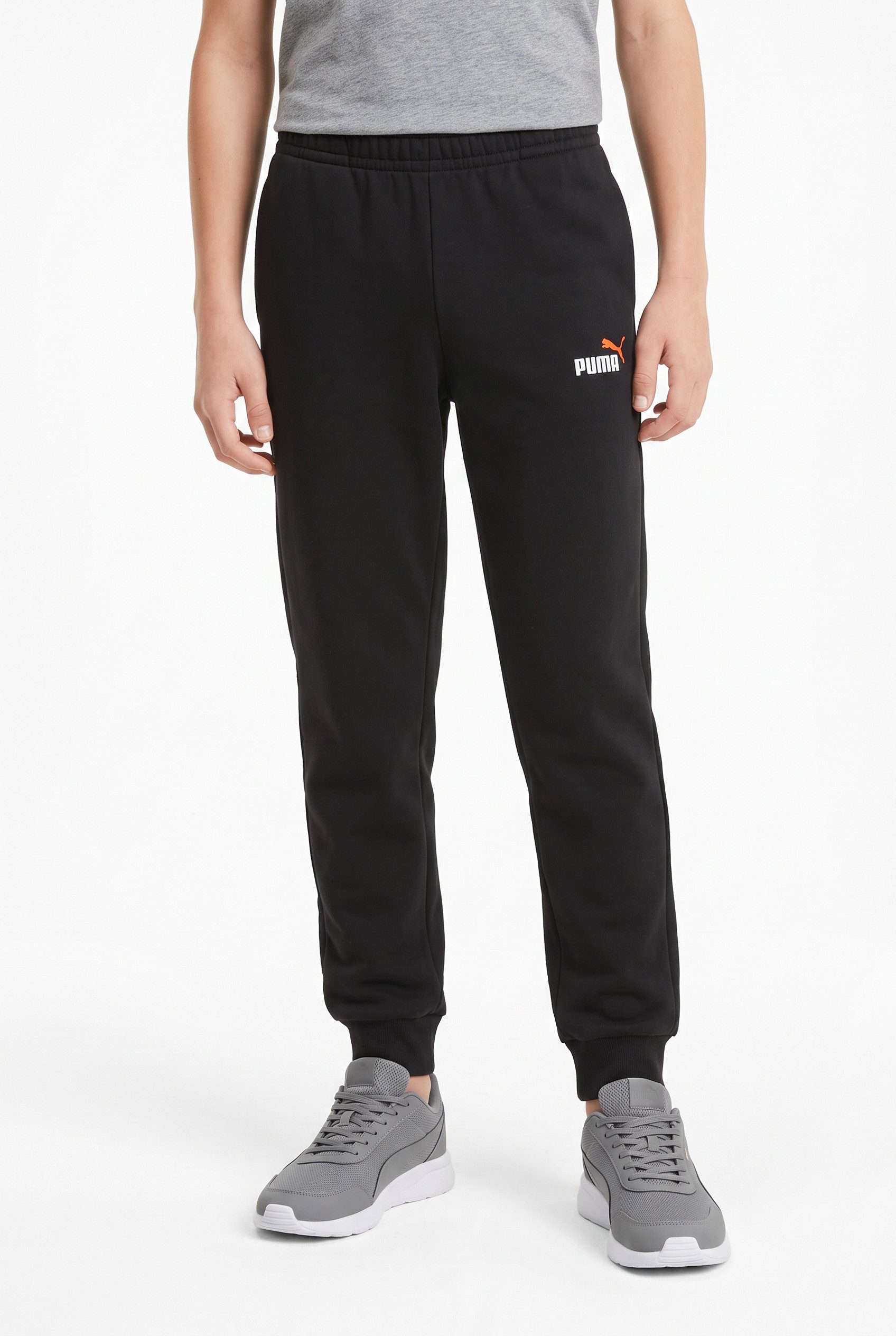 PUMA Trainingshose ESS 2 COLOR NO 1 LOGO SWEATPANTS FL B mit elastischem Bund, mit gerippten Bündchen