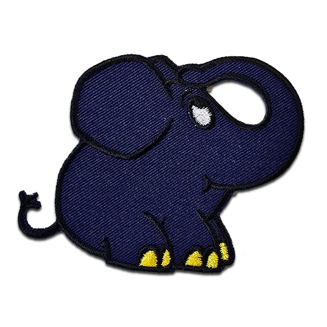 Die Sendung mit der Maus Aufnäher Bügelbild, Aufbügler, Applikationen, Patches, Flicken, zum aufbügeln, Polyester, Elefant Sendung mit der Maus Kinder - Größe: 6 x 6 cm