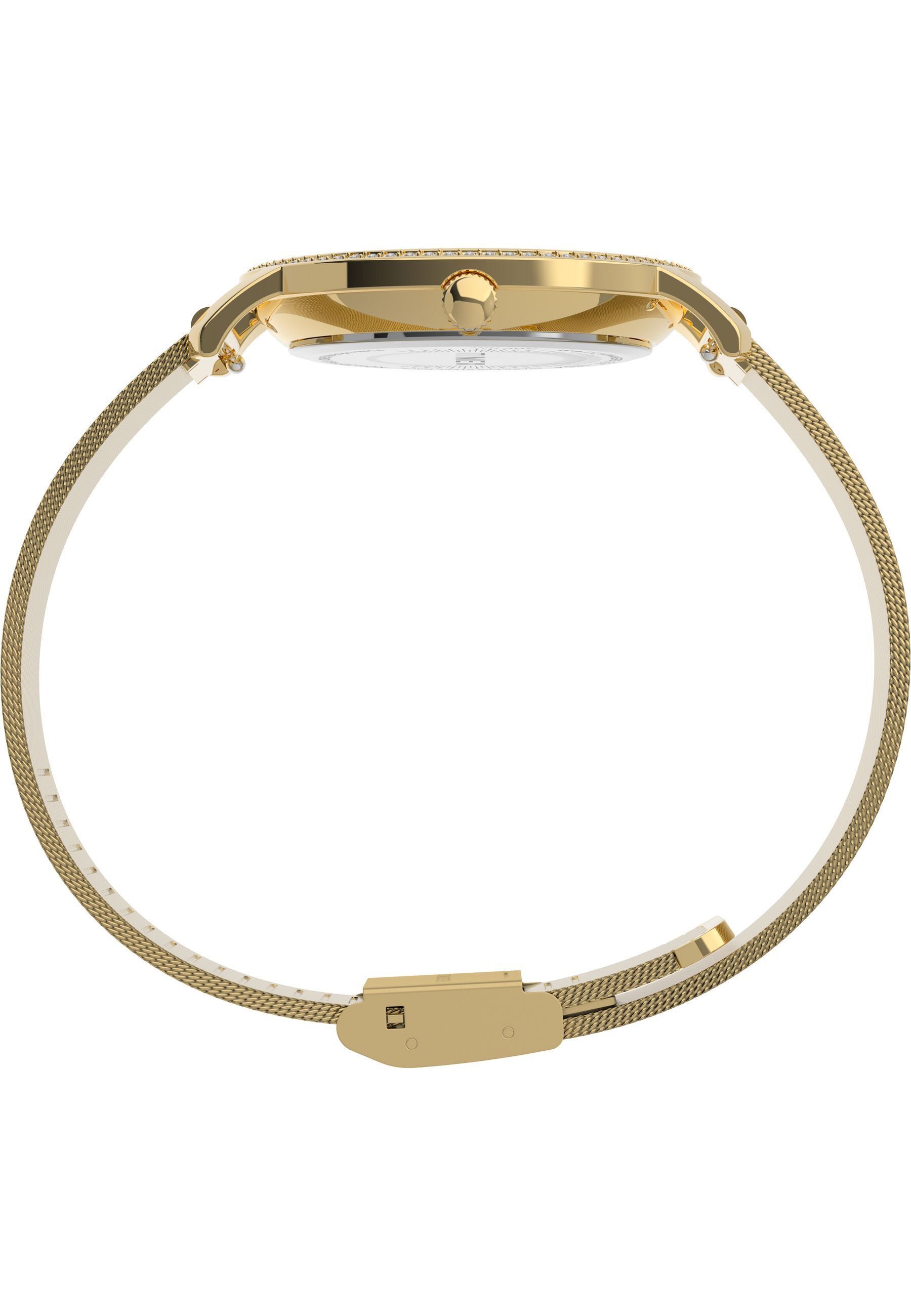 Timex Uhrenarmband Transcend City Collection, GehÃ¤use : 100% Messing, Armband: 100% Edelstahl