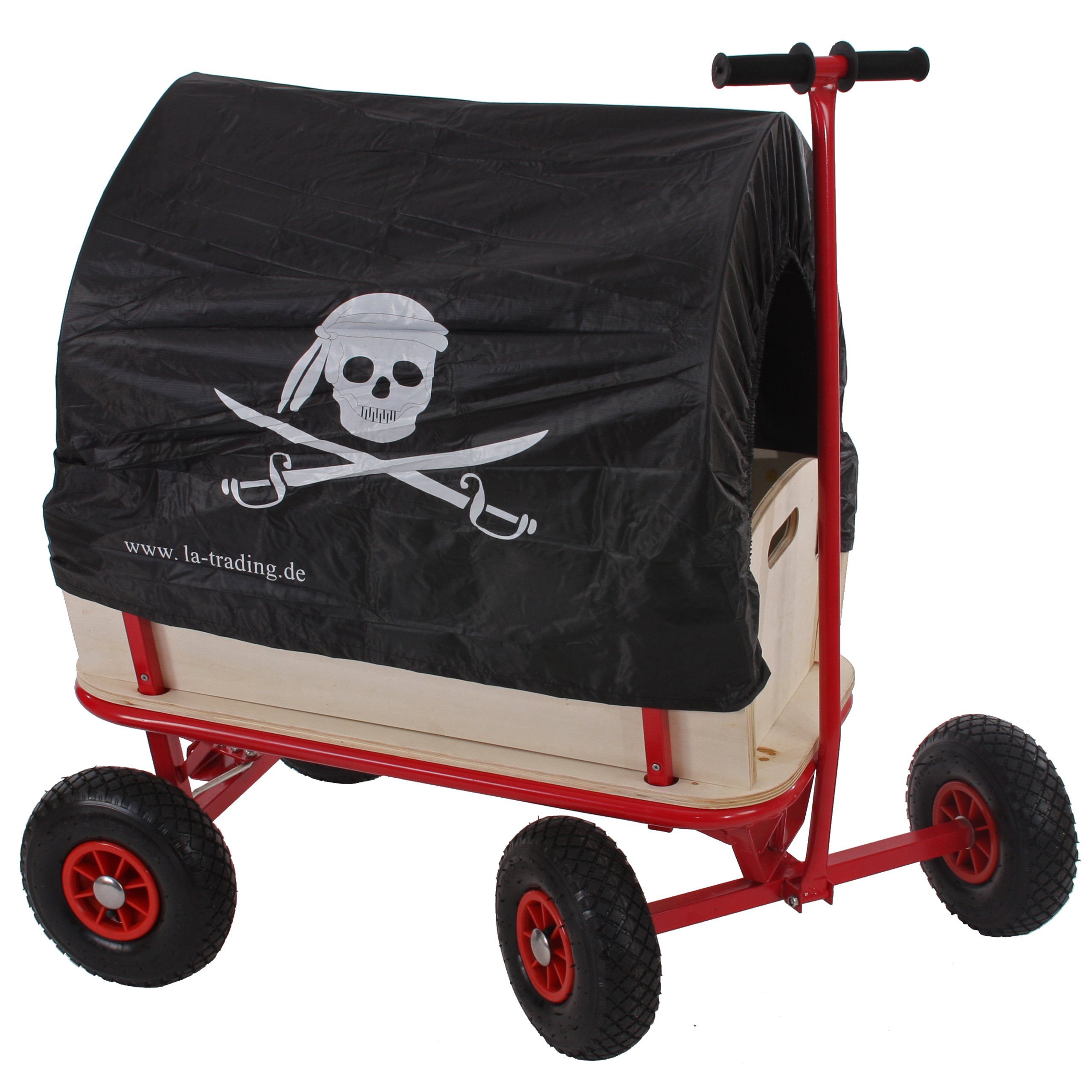 MCW Bollerwagen Paris-1, Stahlrohrgestell, Wahlweise mit Dach, Sitz und Bremse erhältlich