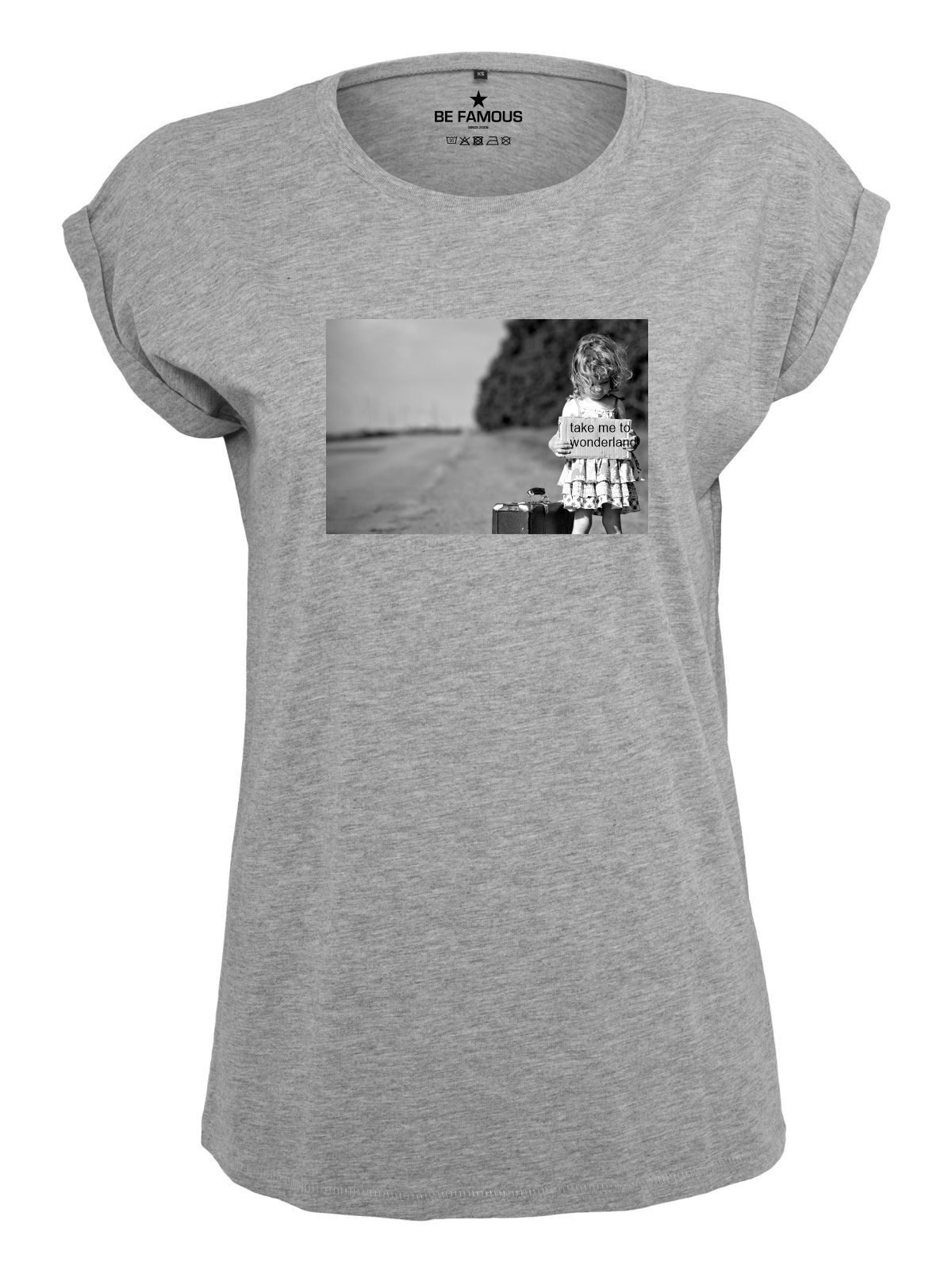 Be Famous Print-Shirt Classic Roll Up günstig online kaufen