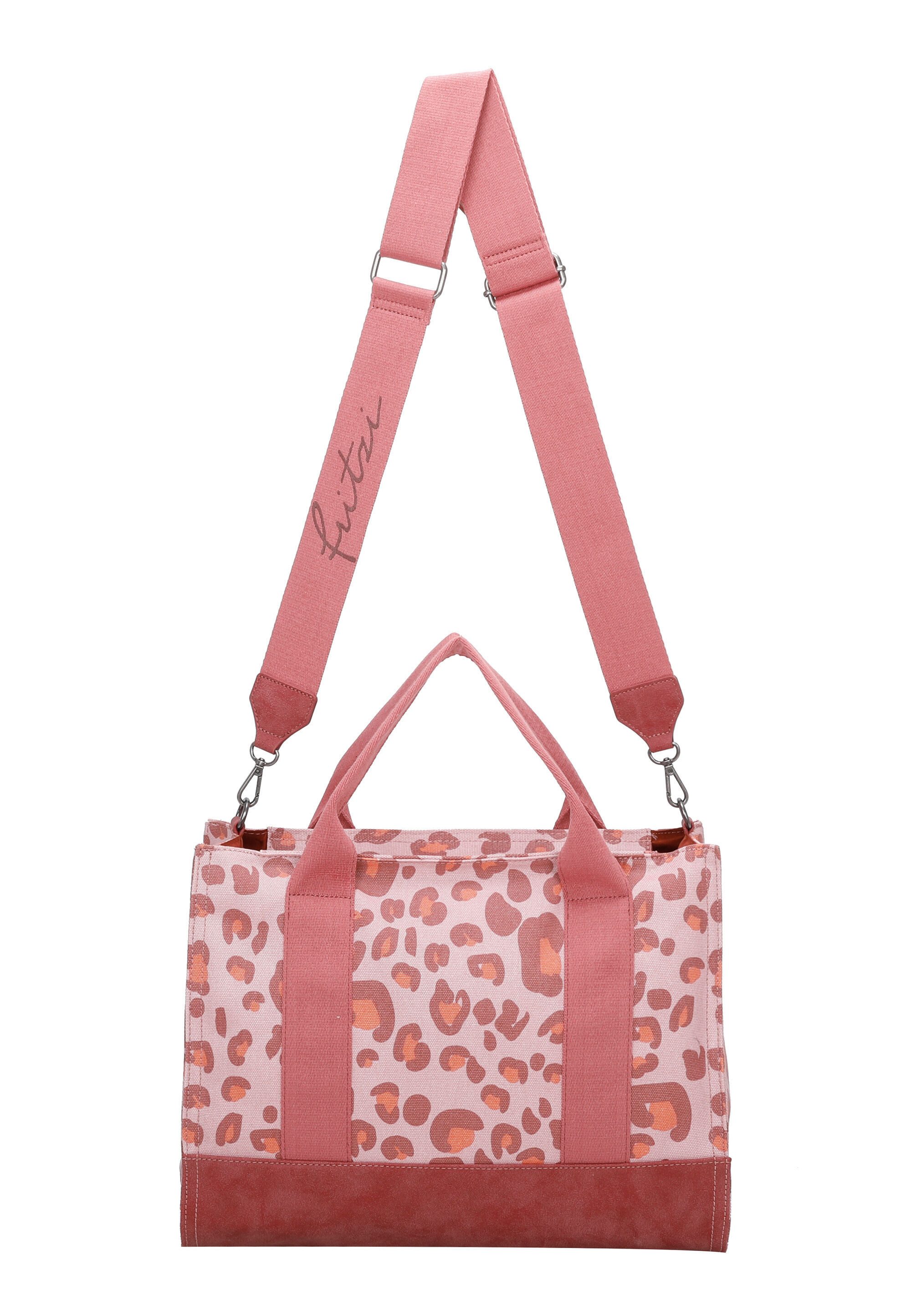 Fritzi aus Preußen Shopper Canvas Tote Bag, mit Leomuster