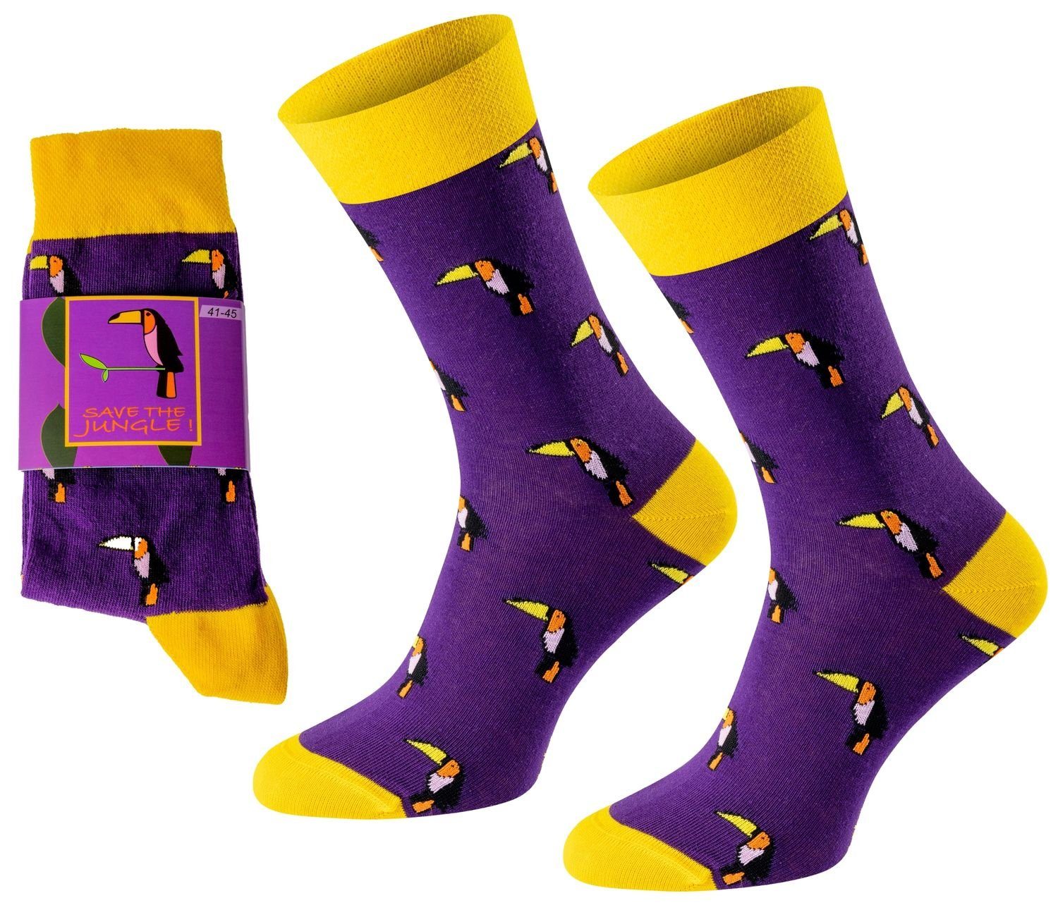 Chili Lifestyle Freizeitsocken TUCAN Lustige Socken günstig online kaufen