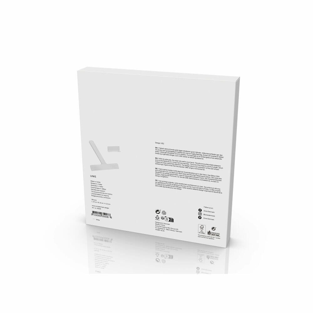 Zone Denmark Duschabzieher Ume White, mit Wandhalter