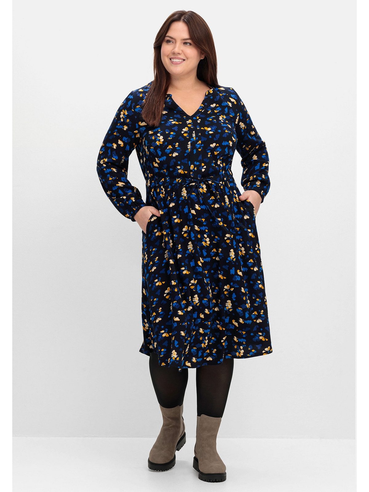 Druckkleid Große Größen