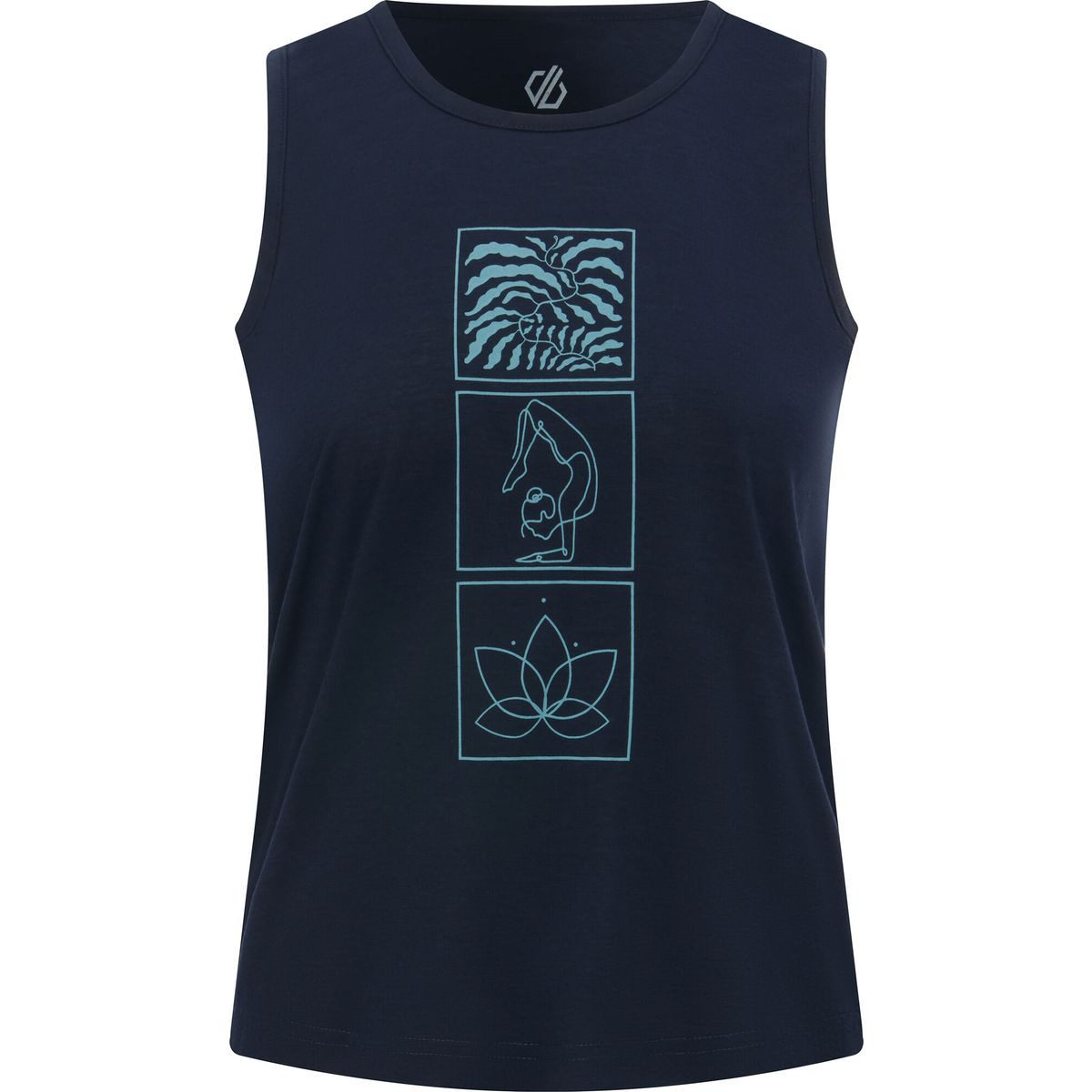 Dare2b Kurzarmshirt Harmonic Vest Leichte, atmungsaktive Weste für Damen mit fließender Passform, ideal