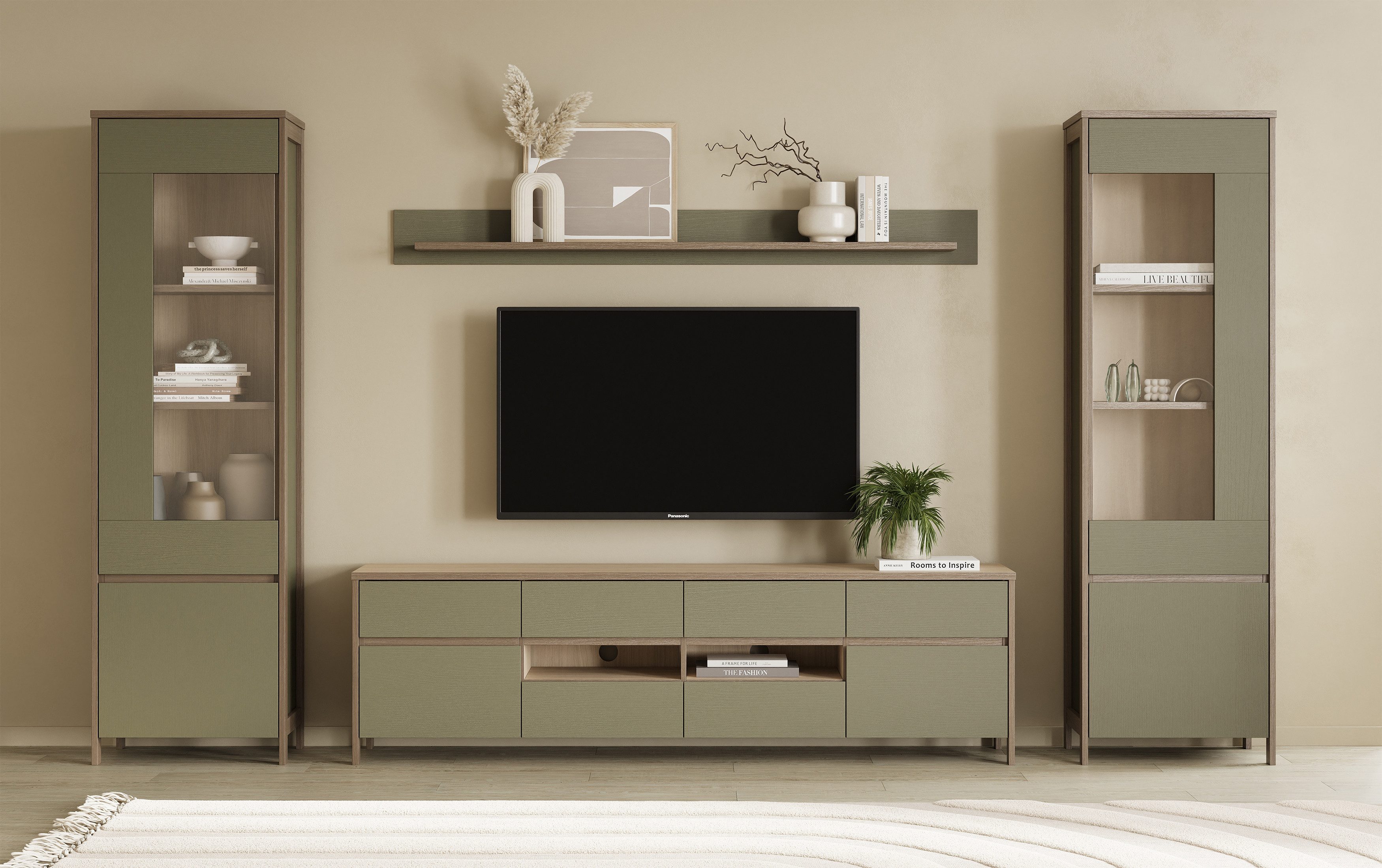 Home affaire Wohnwand Stranda, moderne Anbauwand, günstig online kaufen