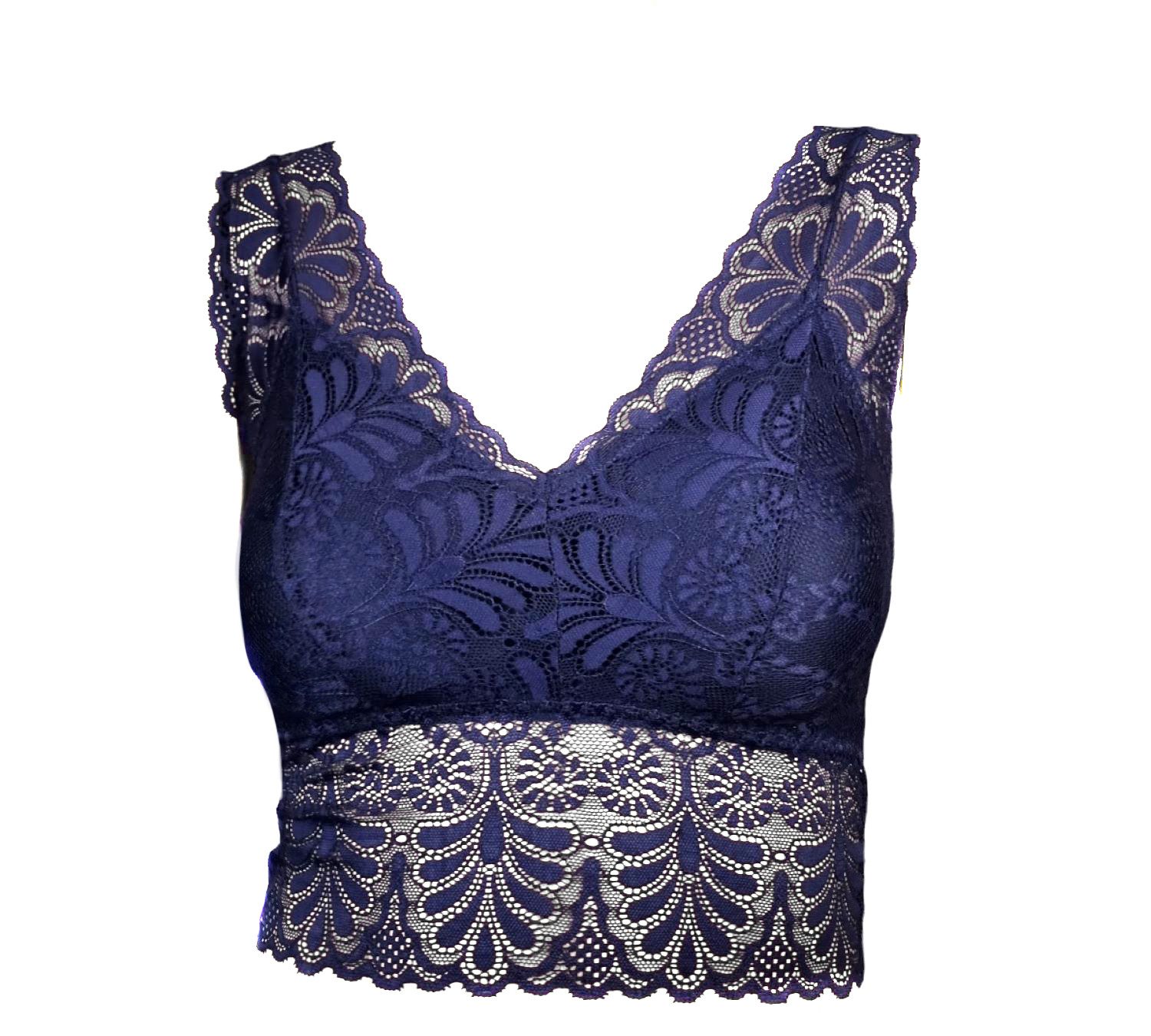 Pesail Teenie-BH Damen Bustier mit elastischer Spitze, super weich (1 - Pack, 1 Stück) weiche dehnbare Spitze