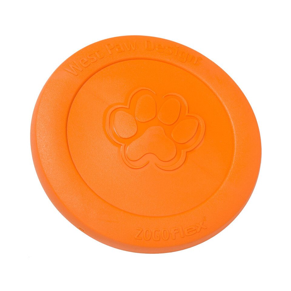 West Paw Outdoor-Spielzeug Hundespielzeug Zogoflex Zisc orange