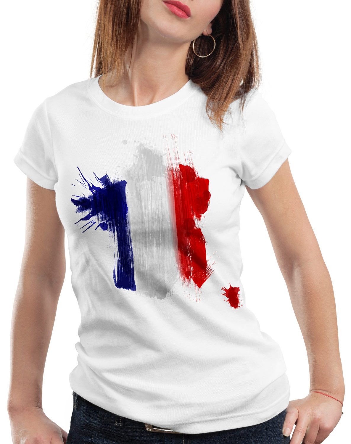 style3 T-Shirt Flagge Frankreich Fußball Sport günstig online kaufen