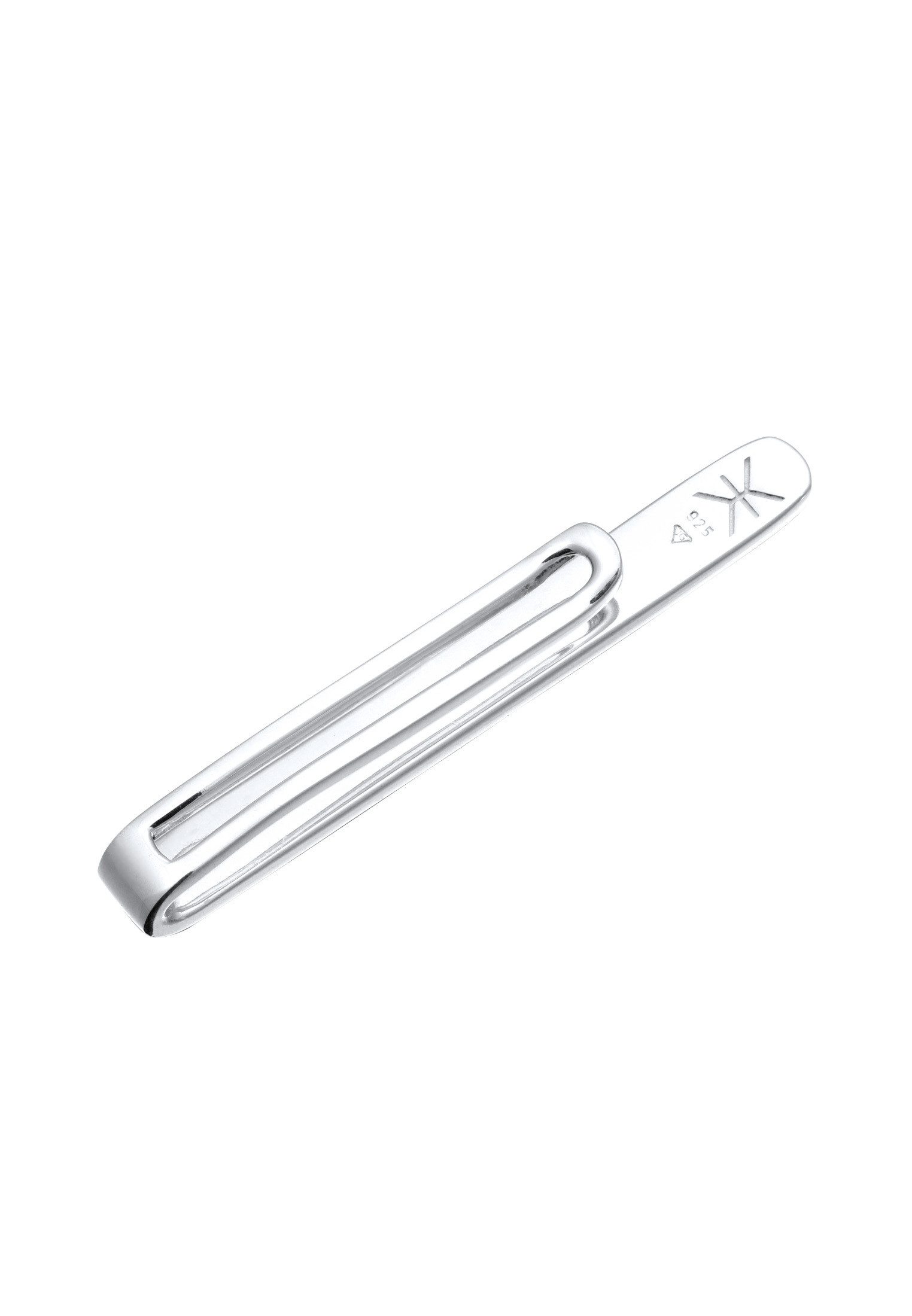 Kuzzoi Krawattennadel Krawattennadel Emaille schwarz 925 Sterling Silber