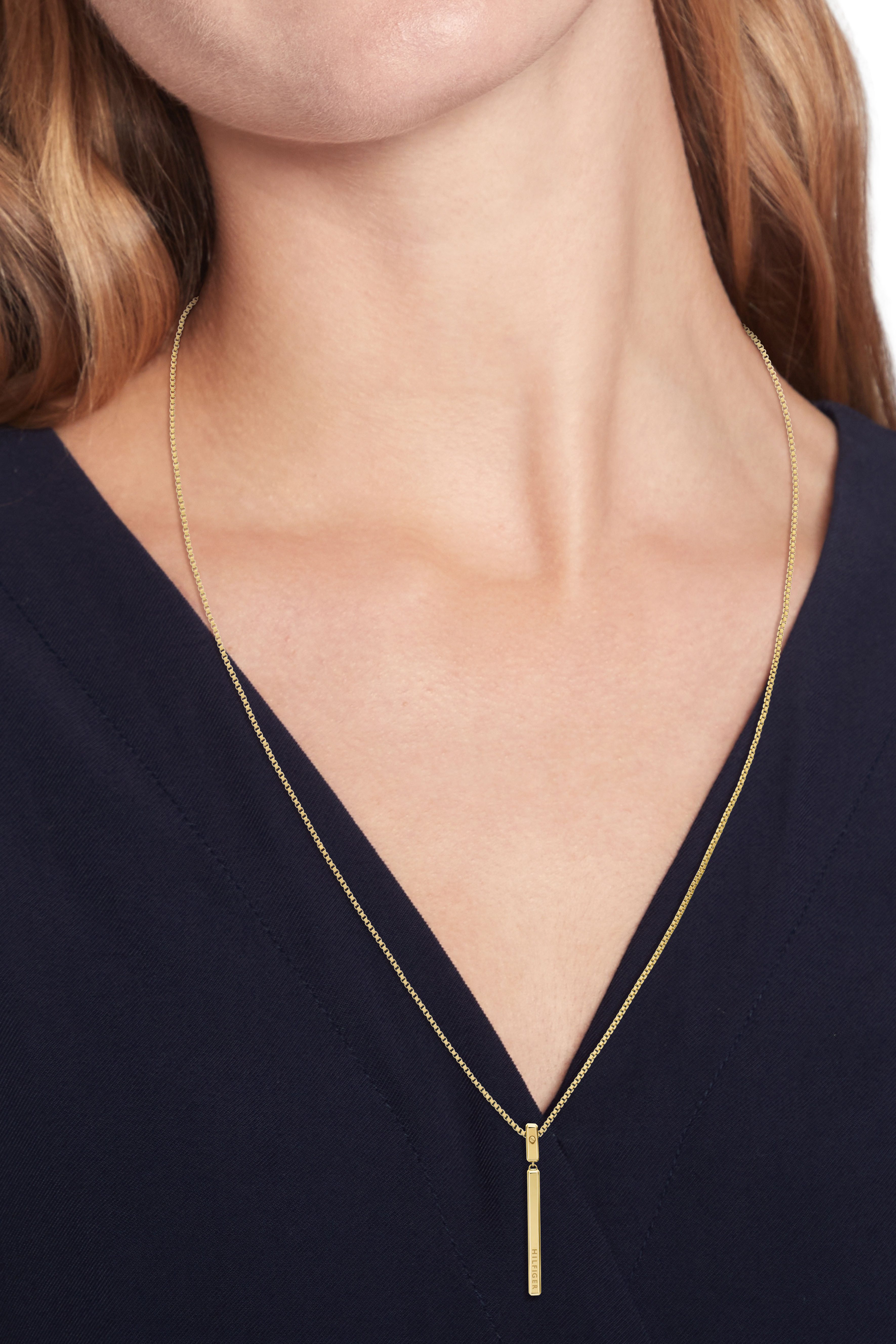 Tommy Hilfiger Kette mit Anhänger LINEAR, günstig online kaufen