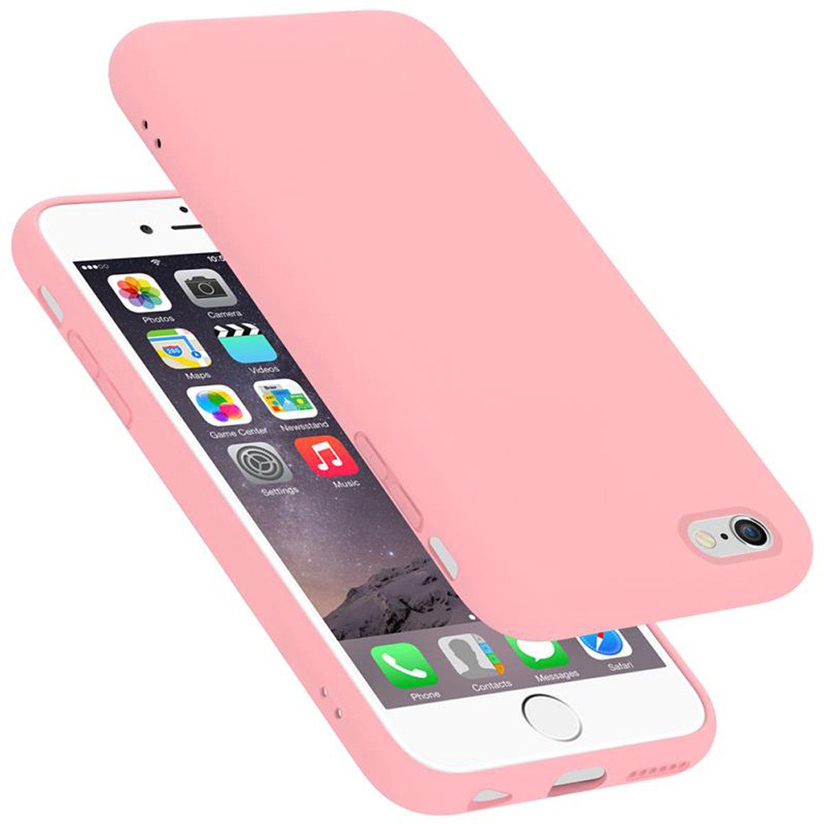 Cadorabo Handyhülle für Apple iPhone 6 / 6S Hülle Apple iPhone 6 / 6S, Flexible Hülle TPU Silikon Schutzhülle Back Cover Case