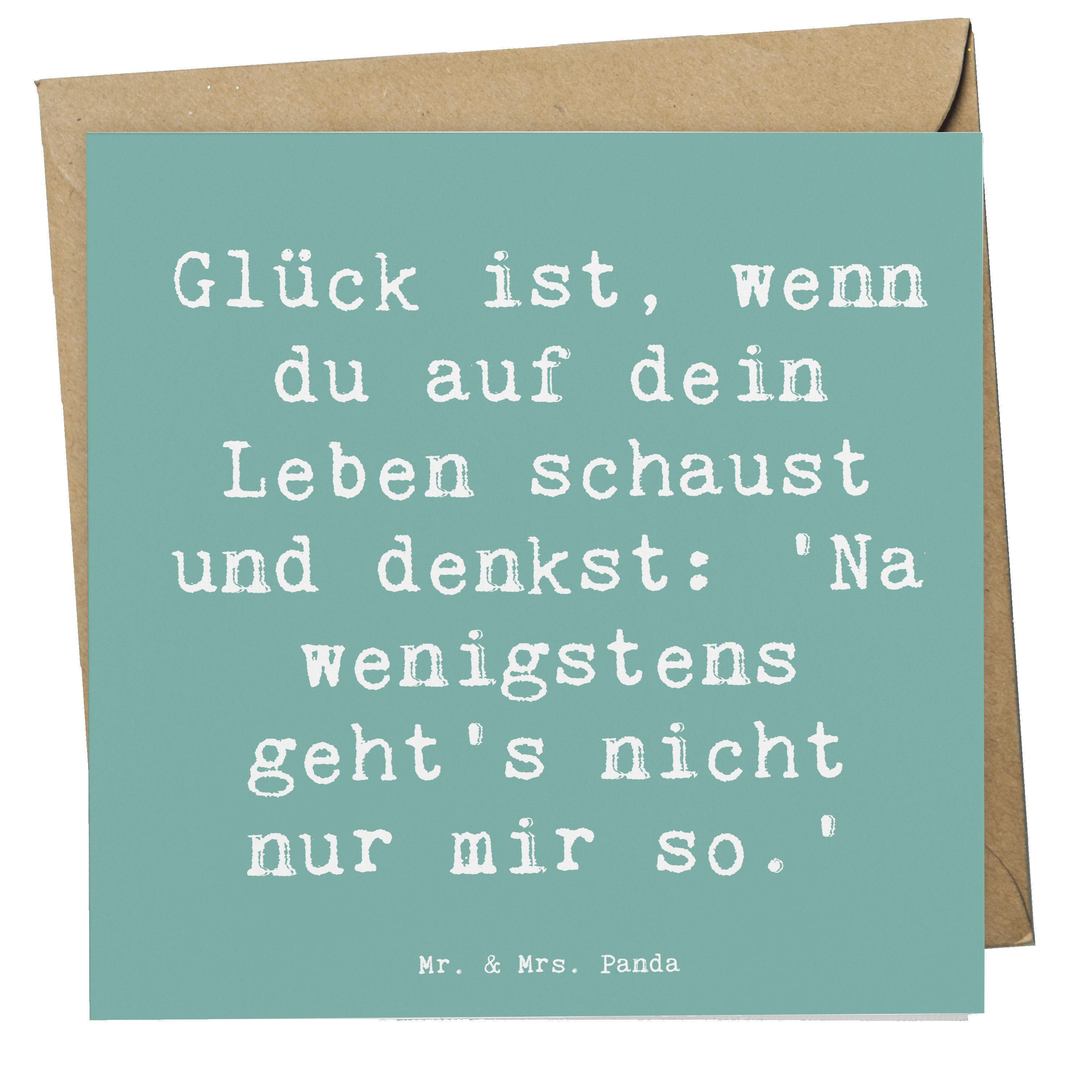Grußkarte Glück Gemeinsam - Meeresbrise - Geschenk, Lächeln, Einladungskarte, R